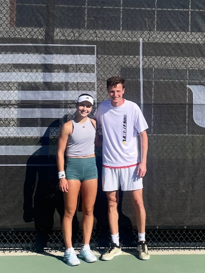 We are excited to have Coach Gabe spending time in Orlando, Florida working with World No. 36 Iva Jovic — one of the top rising stars on the WTA Tour.
Gabe was invited to be part of Iva’s coaching team, bringing his expertise and passion to the professional stage. He will be spending some weeks throughout the year and joining Iva’s coaching staff.
Next week, he’ll be traveling with Iva to the WTA Austin 125k