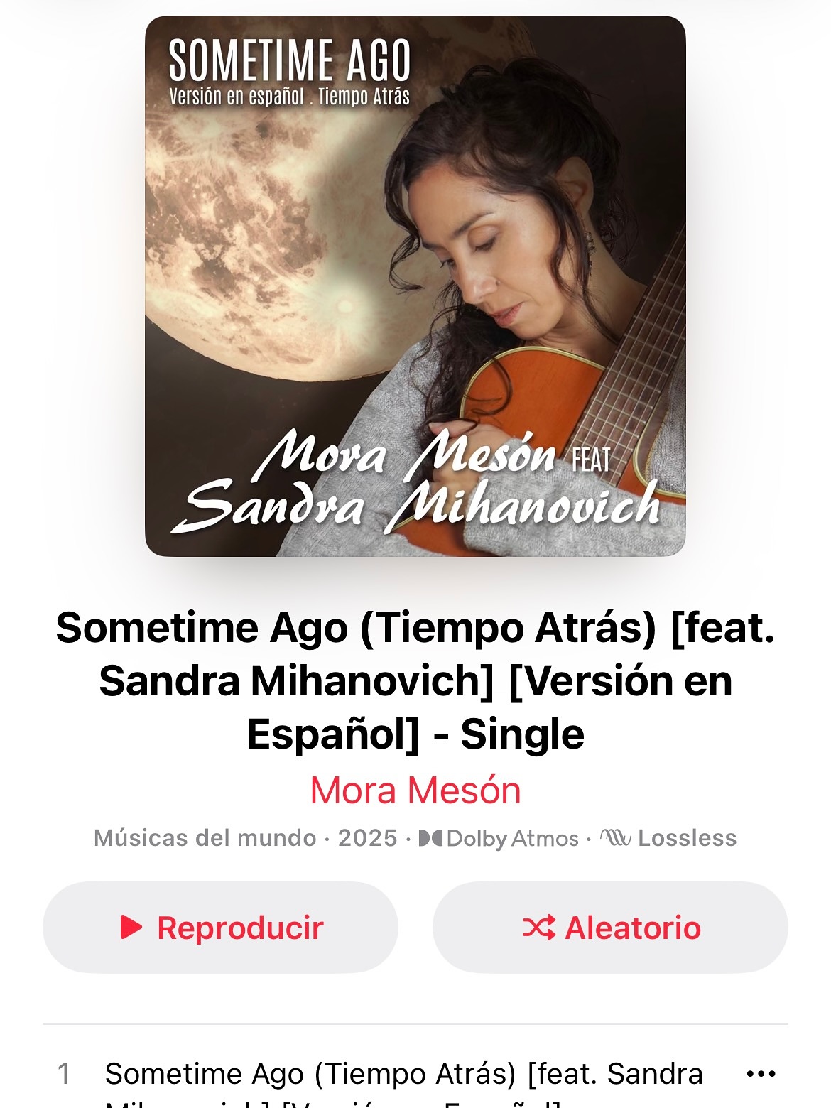 En @iasaudio hicimos la mezcla Dolby Atmos de esta hermosa versión de @moramesonmusica con @sanmihanovich como invitada. Gracias por la confianza de los queridos @schon_sebastian y a @pablolopezruiz_ que nos confiaron la mezcla Dolby Atmos ♥️🎶