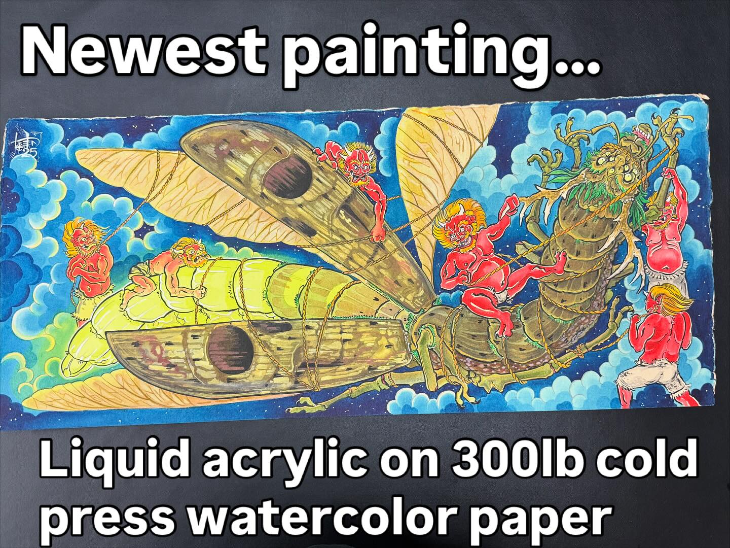 Most recent painting completed. More to come soon!