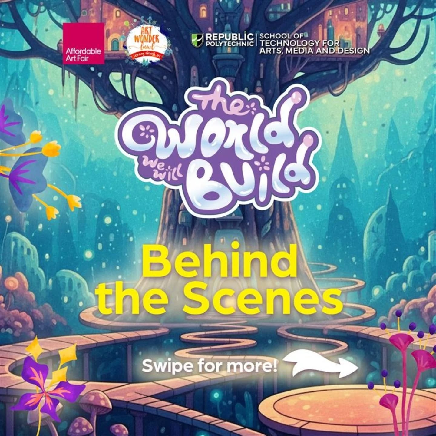 ✨ Behind every magical world is a flurry of creative hands and curious minds at work!
Here’s a peek behind the scenes as our Art Wonderland young artists and Republic Polytechnic students bring The World We Will Build to life — from painting glowing forests to constructing miniature cities of the future. 🌿🚀
Full of energy, discovery, and imagination — just the way we dream it. 💚
#AffordableArtFairSG #ArtWonderland #RepublicPolytechnic #artforkıds #TheWorldWeWillBuild #BehindTheScenes #ArtInstallation #FutureSingapore #singaporeartscene