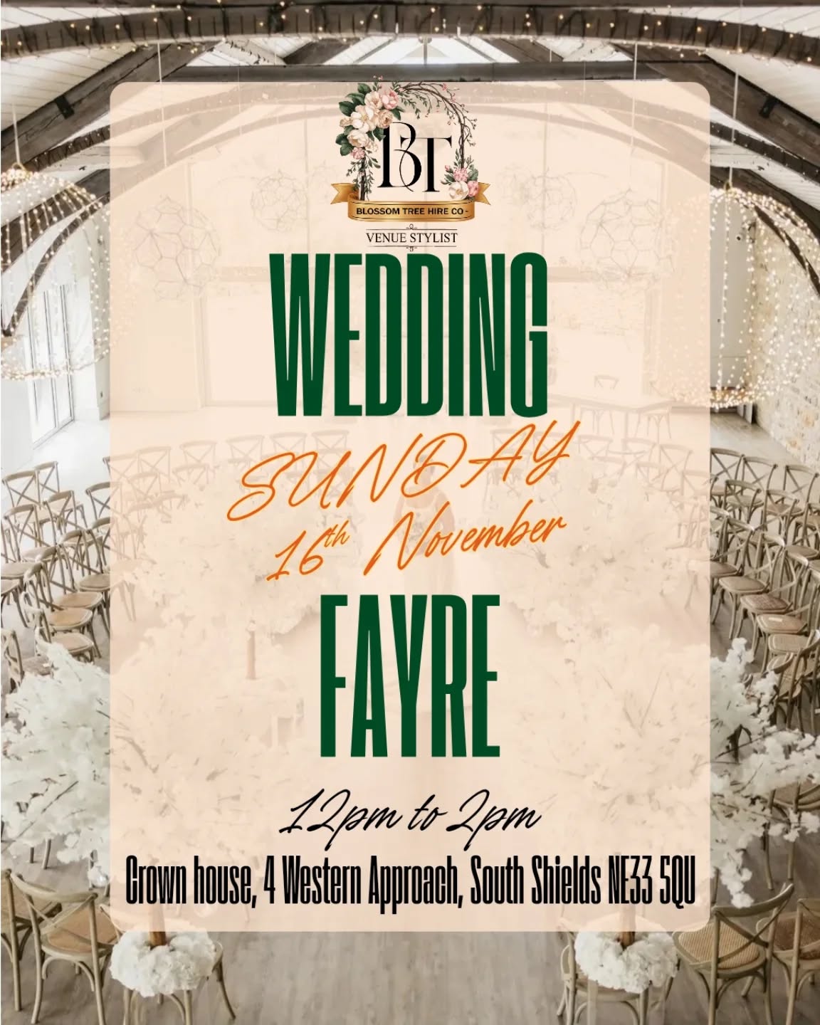 Hopefully the first of many, we are proud to announce our first wedding fayre. By the suppliers and for the suppliers. With our brand new showroom having just opened we thought why not share the space with some of our friends and recommended suppliers we've come across over the last 6 years.
Sunday 16th November, 12pm to 2pm. Free entry. No ticket needed.
Crown house, 4 Western Approach, South Shields NE33 5QU
@paulinnesmagic
@engaged_bridal_studio
@teesvalleyweddings
@waitersurprise
@fireandstonepizzasuk
@jaime_invitation_co
@northeastcelebrant
@dreamdaysocials
@durham.wedding.cars
@cakekinguk_josh
@the_wedding_planning_academy
@emilykatevocalist
@sweetandcheesycarts
@michaela_berry_mua
#weddingfayre #weddingfair #weddingevent #weddingvendor #weddingsupplier #northeastbrides #northeastwedding