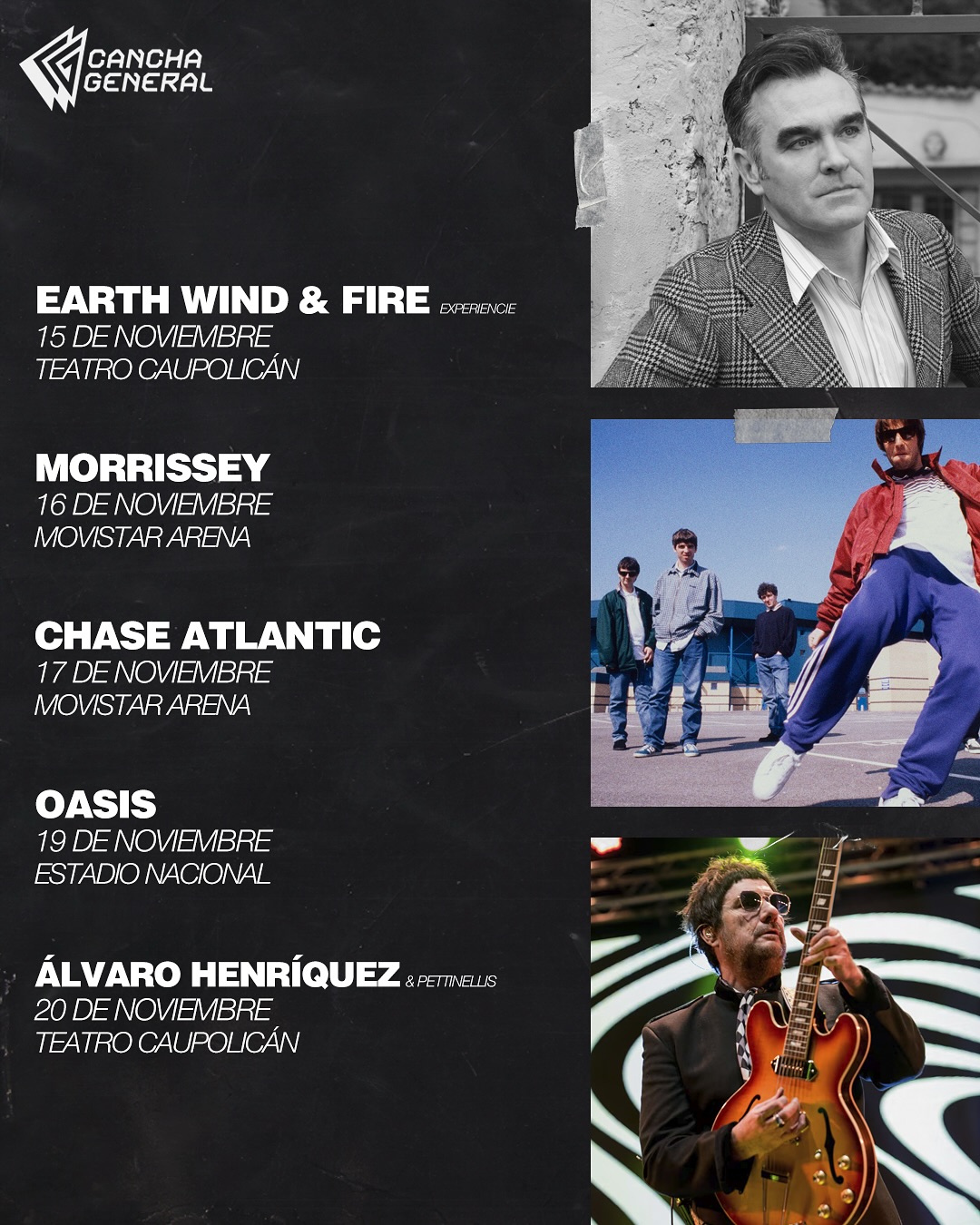 ¿Es noviembre el mes favorito para los que vamos a conciertos 🔥?
Llegó el mes más esperado del año y si, hay muchos shows que de seguro ya tienes agendado y en este post te dejamos un recordatorio con los más destacados. 
La sobredosis musical que viviremos, iniciará con el rock de Linkin Park para terminar a fin de mes con las baladas románticas de Cristian Castro. Solo diremos a prepararse para correr 🏃🏻♂️💨
¿A cuáles asistirás 👀?
🎨: @___sofiaguaico