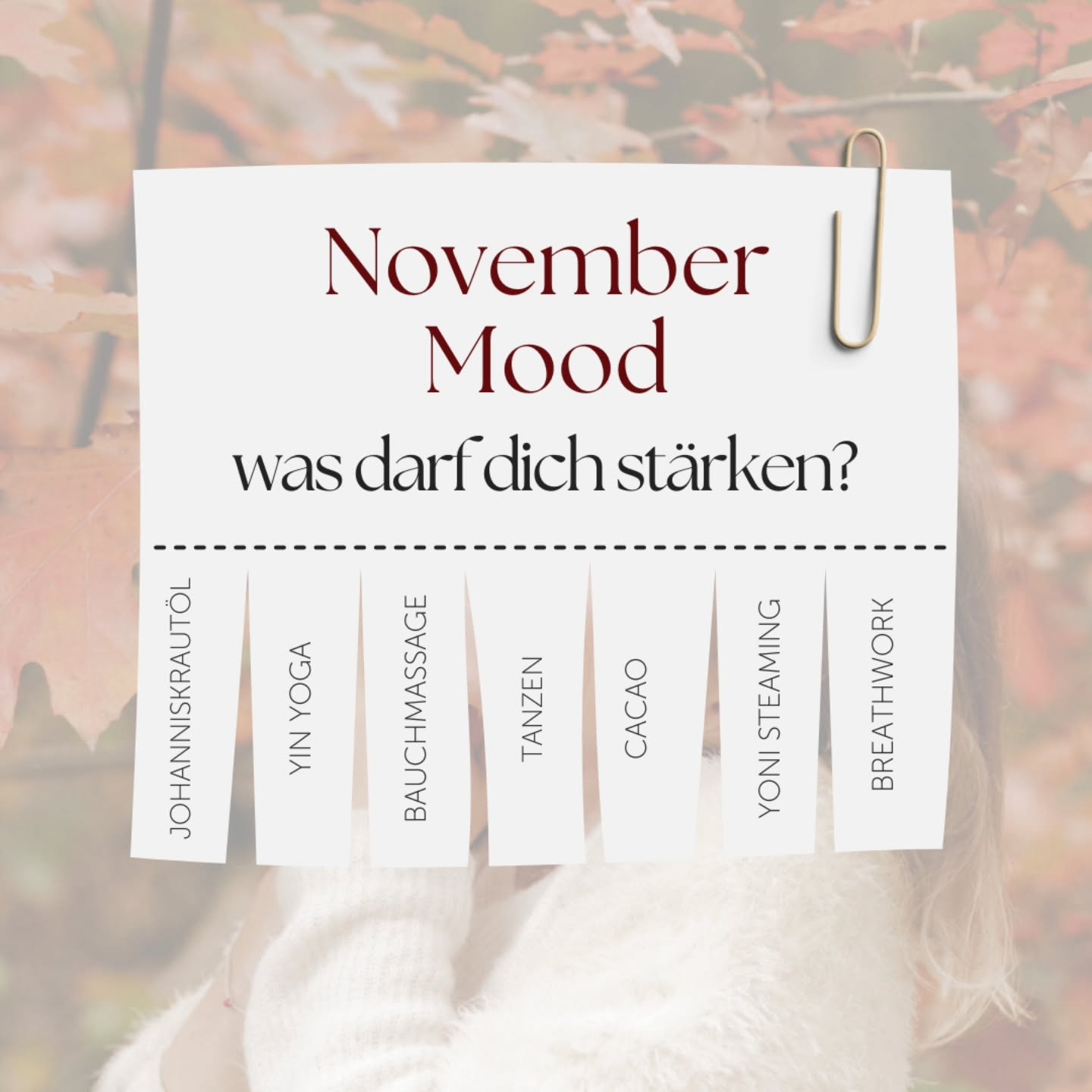 Was ist deine Medizin für die dunkle Zeit?
🤍
#naturalhealing #vata
#herbstgefühle #herbstblues