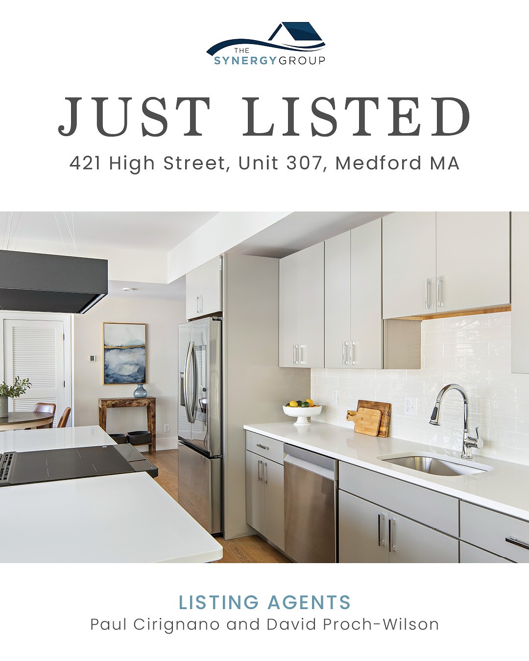 ✨JUST LISTED✨
421 High Street, Unit 307, West Medford MA
🛏️ 2 BEDS
🛁 2.5 BATHS
📐 1,462 SQFT
💰 $1,195,000
• This exceptional bi-level residence features a private, covered balcony PLUS a private 20’ roof deck
• The cutting edge kitchen highlights slab cabinets, chrome hardware, Samsung appliances including refrigerator with screen, and center island accented by a sophisticated hanging hood
• Ground level Twisted Tree Café
• One deeded parking spot
• Just 0.1 miles from the West Medford MBTA station
• Minutes from local restaurants, shops, and Tufts University
OPEN HOUSE
Sunday, November 2nd, 2-3:30PM
LISTING AGENTS
👤 Paul Cirignano
📞 781.570.9007
✉️ Paul@TheSynergyREgroup.com
👤 David Proch-Wilson
📞 617.763.4771
✉️ David@TheSynergyREgroup.com
Link in bio for more info!
.
.
📸 @nemo.a_louisjean_media
.
.
.
.
#newconstruction #condo #luxurycondo #townhouse #roofdeck #privateoutdoorspace #condominium #highend #2bedrooms