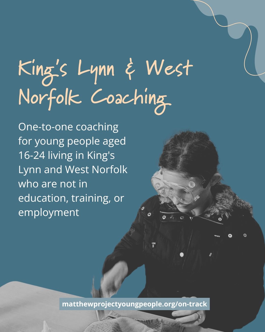 Our On Track service includes the King’s Lynn & West Norfolk Coaching project!
We offer 1-2-1 outreach coaching alongside employability-based groups and activities for young people who are not in education, training or employment.
More details on our website (link in our BIO).