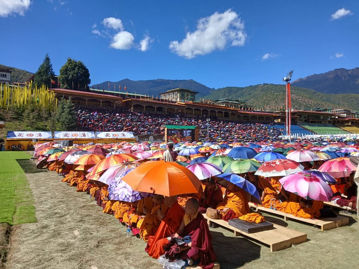 Here are some amazing photos sent through by Patrick who is currently leading his cultural tour in Bhutan ☮️✌️🌍🙏
“As part of the first ever Global Peace Prayer Festival being hosted by Bhutan bringing together spiritual leaders, scholars and practitioners worldwide to promote peace and harmony, we had the very unique and fortunate opportunity to experience the Jabzhi Dhoechog Ritual, a major component of the festival, that combines peaceful offerings with wrathful protection – for healing, cleansing, and purifying the body, speech, and mind of negative karma” - Patrick
#globalpeace #prayerfestival #bhutan #culturaltour