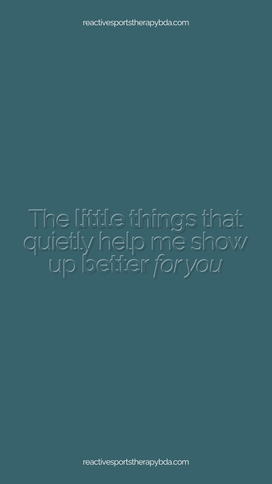 It’s the little things.
You may not realize it, but when you…
💙 Show up on time
💙 Pay your invoice early
💙 Cancel responsibly if something comes up
💙 Trust the work we’re doing
💙 Send a friend my way…
It quietly helps me show up better, calmer, and more prepared, not just for you, but for every client I care for.
As your therapist, I’m not just focused on your recovery. I’m managing energy, time, safety, and a full day of care behind the scenes.
So thank you — truly — for those small, meaningful actions that keep this space running with love and flow.
📌 Whether you’ve been with me for months or just had your first session, I see and appreciate you. Always. 💙
#gratefultherapist #bermudatherapist #reactivesportstherapy #clientlove #sportsrehab #therapistlife #smallthingsbigimpact
