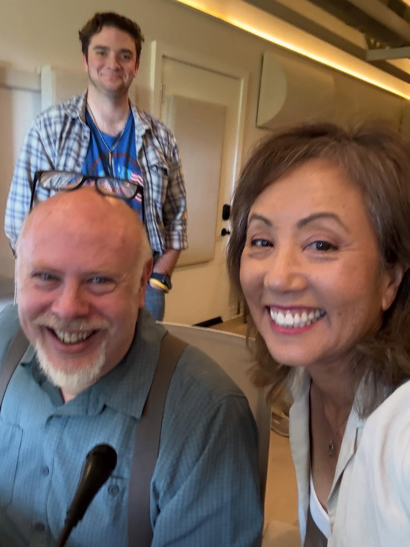 Recording a song in Japanese today in preparation for the upcoming Christmas concert tour in Hawaii and Japan.
I don’t often record anymore but when I do, it is definitely with this genius here—John Andrew Schreiner—who’s been producing me for over 30 years. I forgot how much fun it was to do session work. Maybe I should do this more often!
And the future is bright with youngsters like his intern Cooper!