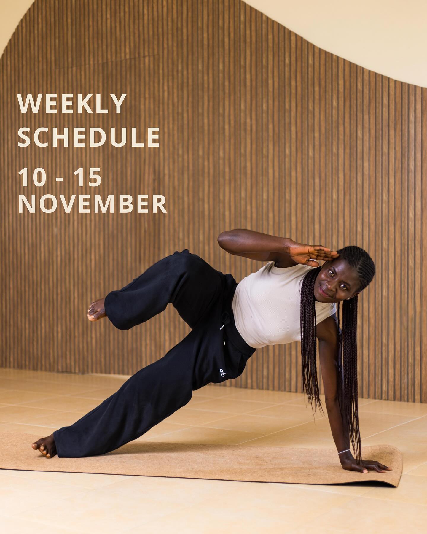 Hello November 🤍
A new week, a new flow — and the same sanctuary energy.
From Vinyasa, Hatha, Yin, and Chakra Yoga to Soundbaths, Pilates, and 9D Breathwork, this week invites you to move, release, and begin again.
Our ongoing collaboration with NzuArts x Umoja continues this Saturday — a creative morning blending art, movement, and community. 🎨✨
Swipe to see the full schedule and join us as we step into a new month of grounding, growth, and gentle transformation. 🌱
📍 Umoja Wellness Sanctuary, Oyster Bay
Book via the Umoja app on Schedule House or WhatsApp: +255 792 444 882
#BeUmoja #togetherness #wellness #holisticliving #yoga #chakrayoga #9Dbreathwork #soundbath #healing #breathwork #mindbody #holisticwellness #mindfullness #daressalaam #tanzania #exploredaressalaam