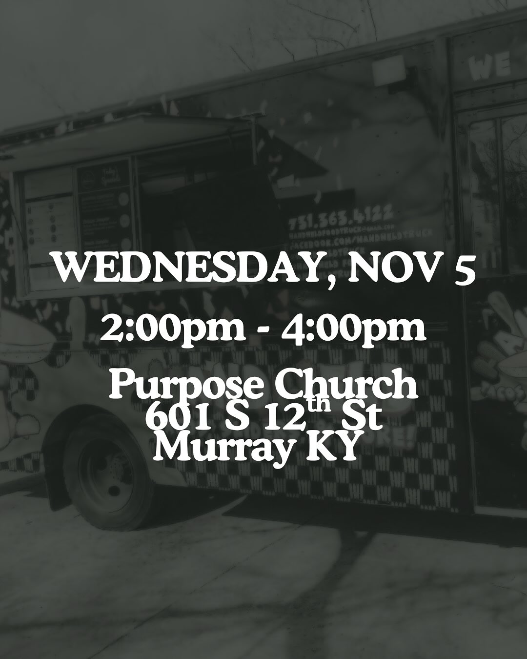 FEED THE NEED
-
At Purpose Church, we believe Generosity Is Our Privilege and People Are Our Heart.
Today, Wednesday, November 5 | 2–4PM
Drive through and pick up a free packaged dinner that feeds up to four adults.
Know someone in need? Send them our way!
-
Purpose Church
601 S. 12th Street, Murray, KY 42071
(While supplies last)