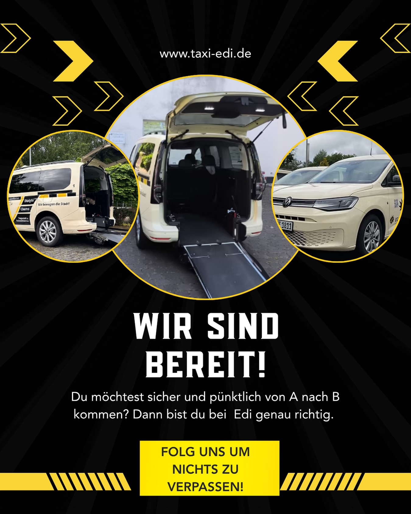 🚕 Du möchtest sicher und pünktlich von A nach B kommen?
Dann bist du bei #TaxiEdi genau richtig! 💪
Egal ob Taxifahrt, Krankenfahrt, Rollstuhl- oder Tragestuhltransport – wir bringen dich zuverlässig ans Ziel.
Auch bei Behandlungen, Dialyse, Chemo oder Bestrahlung sind wir pünktlich und mit Herz für dich im Einsatz. ❤️🩹
👉 Dein Partner für sichere Fahrten im Kreis Unna und Umgebung!
#TEAMEDI #TaxiService #Krankenfahrten #Rollstuhltransport #Dialysefahrt #ZuverlässigUnterwegs #SicherAngekommen #WirSindFürEuchDa 🚖✨