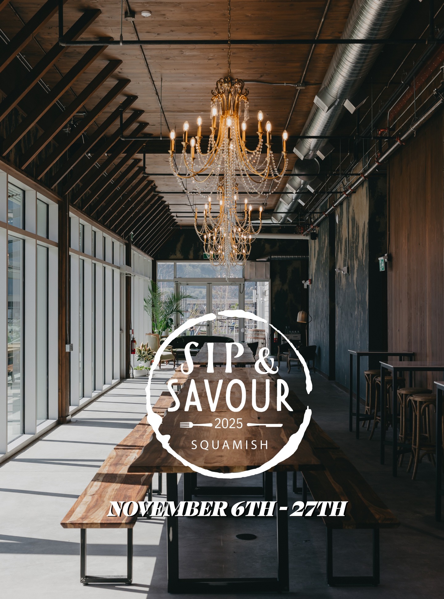 We are excited to be a part of the 7th annual Squamish Sip & Savour. Put on by @tourismsquamish - it is an opportunity for you to try out what local restaurants have to offer in set price, multi course menu's around town.
Our kitchen has put together a delicious 3 course menu for $48 to show you what we are all about.
Come down and join us - grab a reservation in a group of any size, or simply walk in for a spontaneous date night.