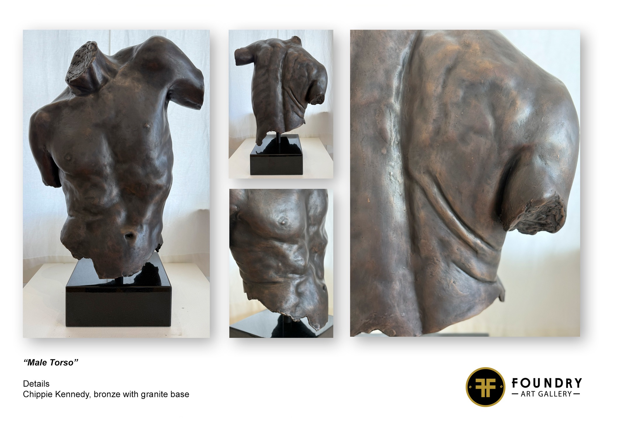 While studying in Florence, I often visited the Uffizi, being inspired by the Gaddi Torso. Here's my interpretation, in bronze, of this marble masterpiece.
.
.
.
#Chippie_Kennedy, #BronzeSculpture, #Uffizi, #FineArt, #Lunenburg, #NovaScotia, #Canada, #FlorenceAcademyOfArt, #SculptorsSocietyCanada, #PortraitSociety, #CityOfOttawa, #NationalSculptureSociety, #SalmagundiClub, #SocietyOfCanadianArtists, #RuePigalleCommunity, @FoundryGalleryLunenburg.