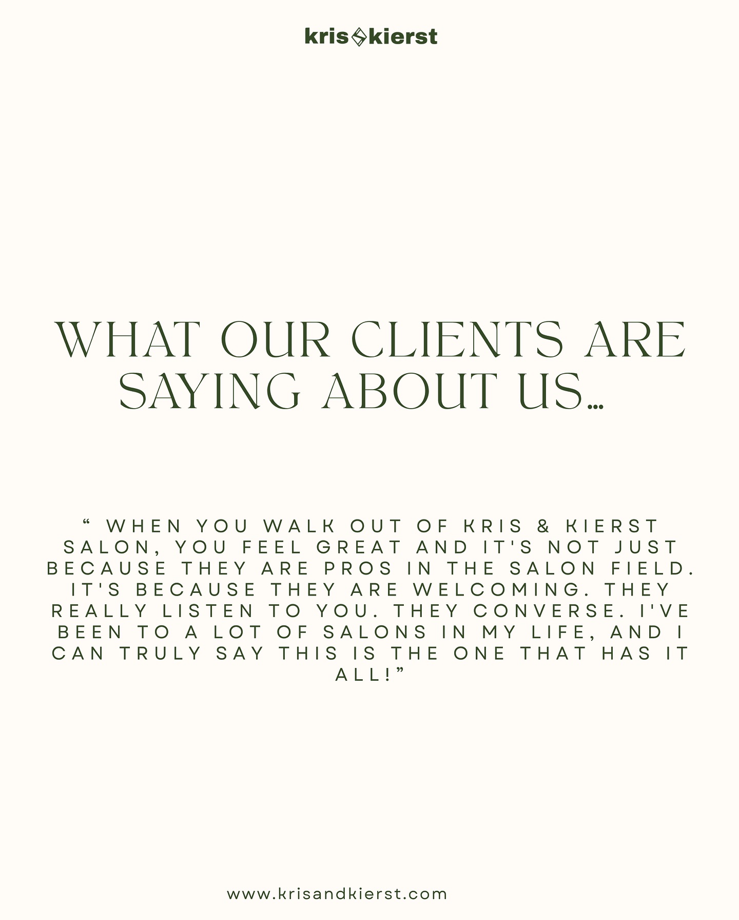 Happy clients, happy owners. 💚 We love our clients and making sure they enjoy their experience with us is the best part of what we do!
#happyclienthappyme #clientreviews #clienttestimonial #positiveresults #positivereview #rochester #rochesternewyork #rochestersalon #newyorksalon #nysalon