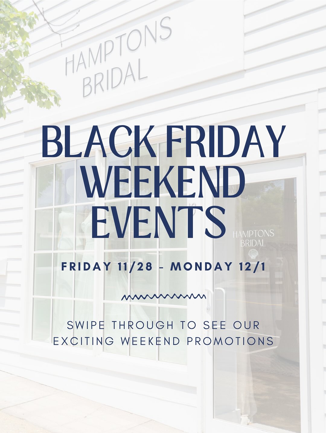 Black Friday weekend is almost here! Come join us for exclusive offers and discounts all weekend long 🥂
Swipe to see what’s happening at Hamptons Bridal and head over to hamptons-bridal.com to book your appointment 🤍