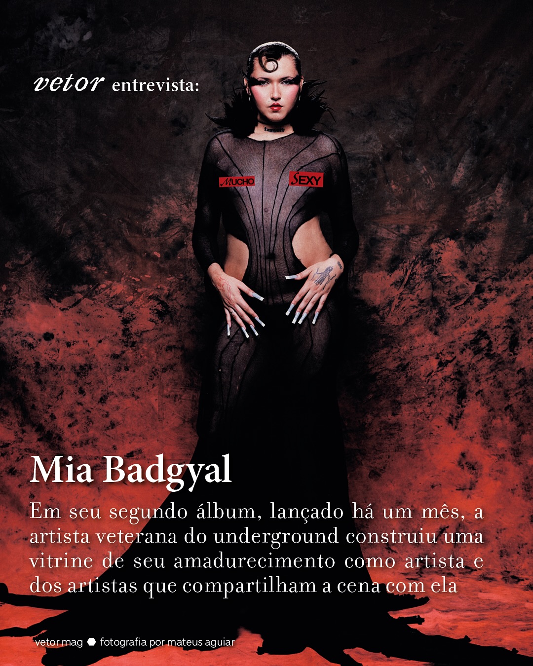 Veterana na cena, @miabadgyal lançou há pouco mais de um mês seu segundo disco de estúdio, “MUCHO SEXY” - que conta com a presença de nomes como @umru, @katydavozeasabusadas, @irmasdepau e mais. Mia sentou com @redcrowning para reviver o processo de criação do disco e para apontar que é “mucho sexy” ser underground.
entrevista completa na bio ദ്ദി(˵ •̀ ᴗ - ˵ ) ✧