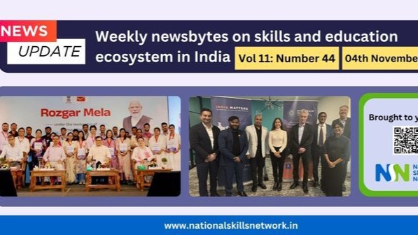 Don’t miss this week’s updates on skill development!
India’s skilling landscape continues to evolve with new government reforms, CSR-led initiatives, and academic collaborations shaping the future of employability.
From Telangana’s T-STEM digital platform and Kerala’s one lakh job initiative for ITI graduates to the upcoming Pradhan Mantri Kaushal Mudra Yojana (PMKMY), the focus remains clear; building a future-ready workforce.
In the CSR and academic space, organisations like Toyota, Daimler India, AMHSSC, and RedVersity, along with institutions like NIT Jalandhar and BITS Pilani, are driving innovation, entrepreneurship, and hands-on learning in skill development.
Stay updated with all the key developments in skill and education this week; read the latest NSN Newsbytes now - https://nationalskillsnetwork.in/weekly-newsbytes-from-nsn-on-skill-development-and-education-4th-november-2025/
#SkillDevelopment #Education #Employability #CSR #PMKMY #RozgarMela Don’t miss this week’s updates on skill development!
India’s skilling landscape continues to evolve with new government reforms, CSR-led initiatives, and academic collaborations shaping the future of employability.
From Telangana’s T-STEM digital platform and Kerala’s one lakh job initiative for ITI graduates to the upcoming Pradhan Mantri Kaushal Mudra Yojana (PMKMY), the focus remains clear; building a future-ready workforce.
In the CSR and academic space, organisations like Toyota, Daimler India, AMHSSC, and RedVersity, along with institutions like NIT Jalandhar and BITS Pilani, are driving innovation, entrepreneurship, and hands-on learning in skill development.
Stay updated with all the key developments in skill and education this week; read the latest NSN Newsbytes now - https://nationalskillsnetwork.in/weekly-newsbytes-from-nsn-on-skill-development-and-education-4th-november-2025/
#SkillDevelopment #Education #Employability #CSR #PMKMY #RozgarMela