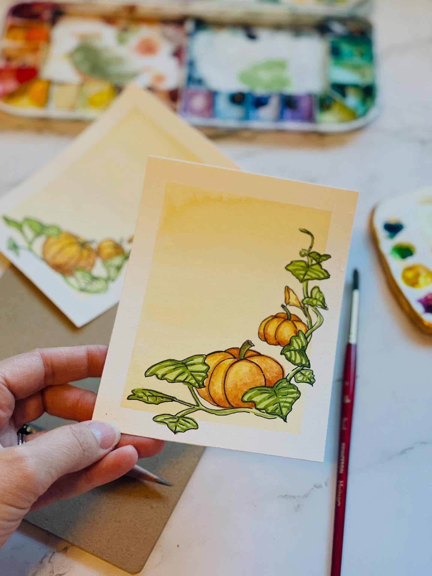 This cute little vintage inspired card tutorial is coming soon to my YouTube channel. 🍂
I wanted to create something that could be used as a note card. It would make a great thanksgiving thank you card.
I often get inspired by vintage magazine images because of the patina that the images have and colors that were used (they always are a bit muted or unexpected).
I actually used to have a really small collection of 1960s/1970s Neiman Marcus catalogs that I would obsessively look at as a young 20- something.
I’ll have to see if I still have one lying around. :)
What inspires you? I’d love to know.
#watercolorkits #watercolor #watercolorsketch #landaruenartshop #landaruenart #watercolorartist #artkits