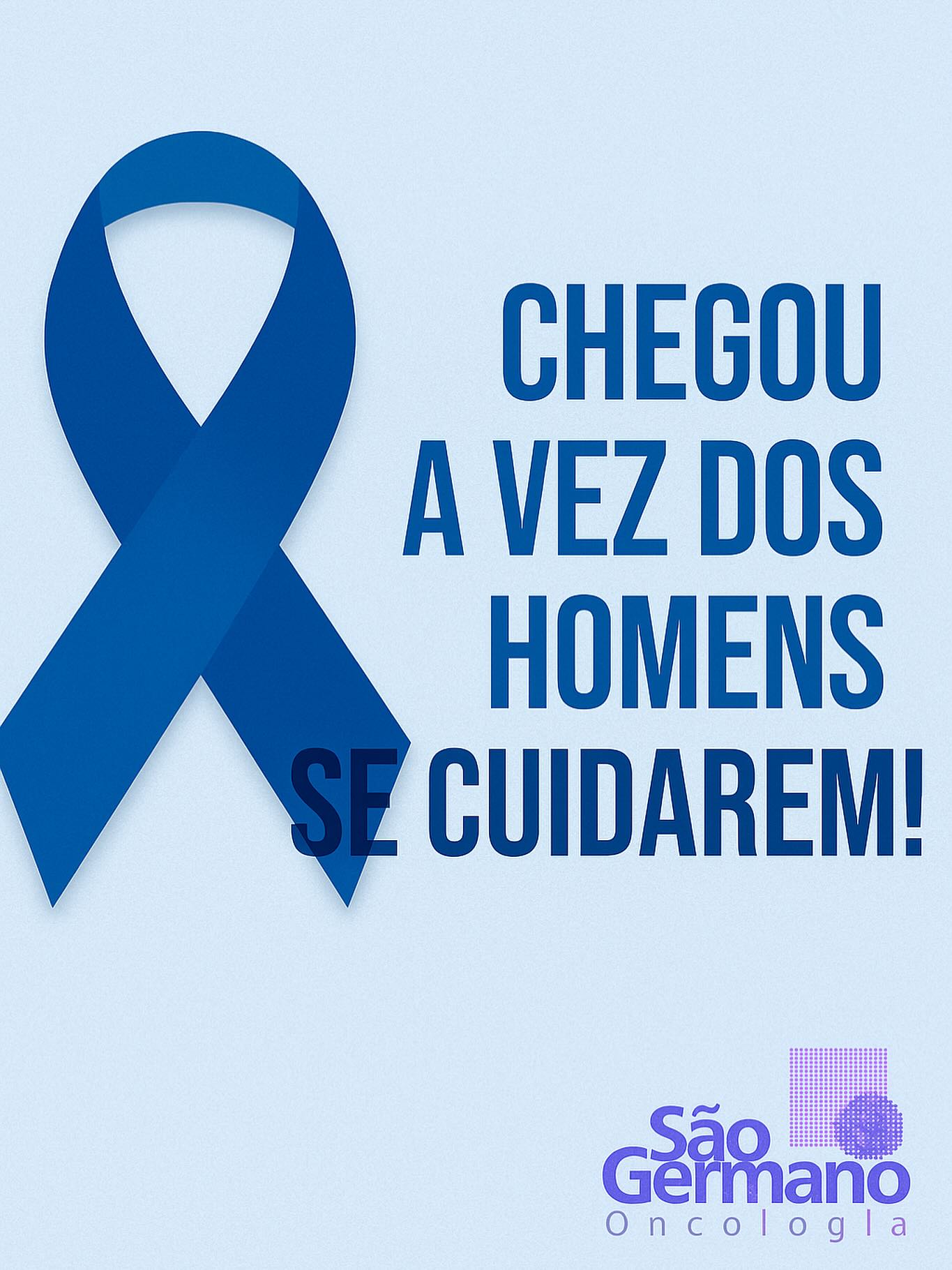 Novembro chegou! Agora é a vez dos homens se cuidarem.
A maioria dos cânceres de próstata têm cura quando diagnosticados no início.
Não deixe de fazer seus exames preventivos!
#cancerdeprostata #psa #oncologia #urooncologia #novembroazul #prevenção