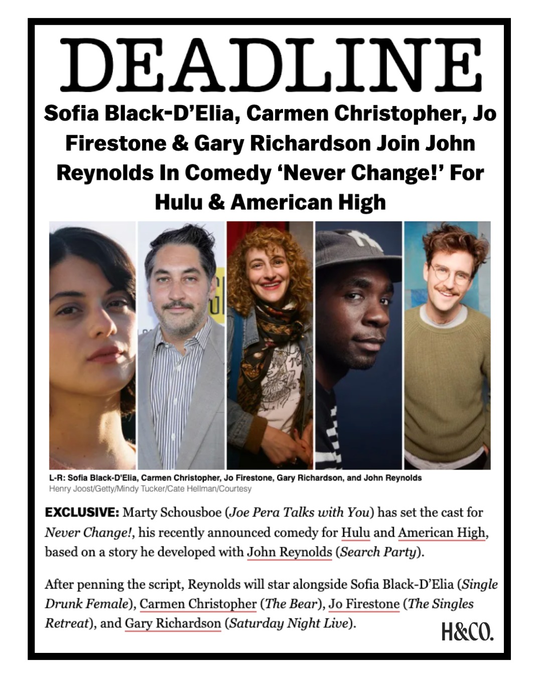 EXCLUSIVE ✨ @AmericanHigh and Hulu just announced the star-studded cast for their upcoming production on Hulu: 'Never Change!' Currently shooting at their Syracuse campus, this comedic gem is set to be packed with humor and nostalgia. Check out the @Deadline article linked in our bio 🎬