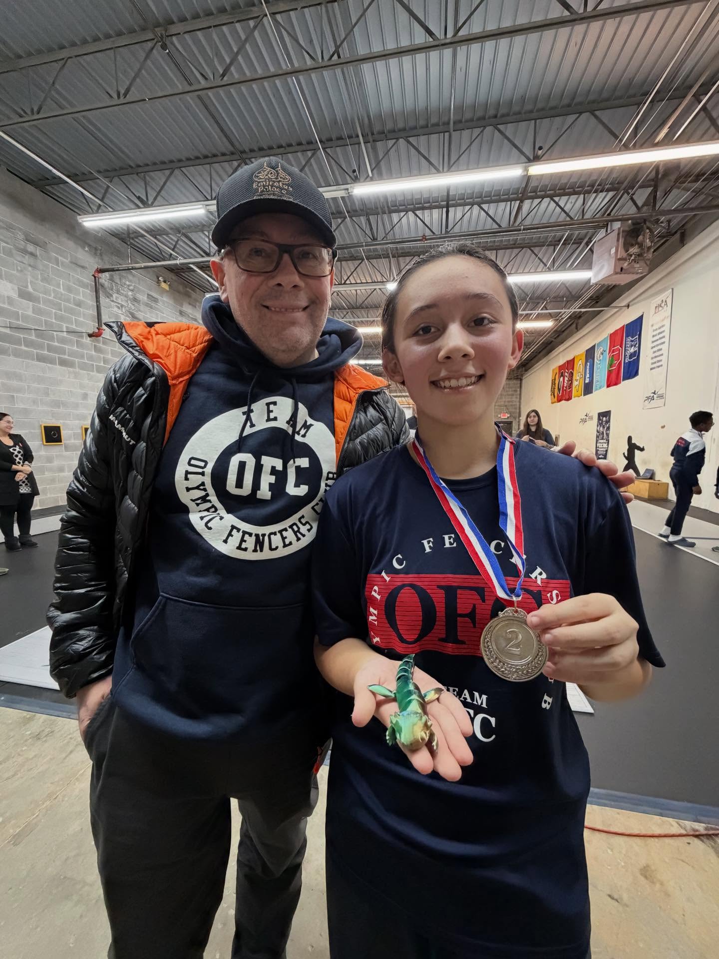 Poppy took S I L V E R🥈 today in the Y12 Mixed Épée event on the second day of the PFA tournament. Congratulations, Poppy!!!❤️
“OFC HAPPY”