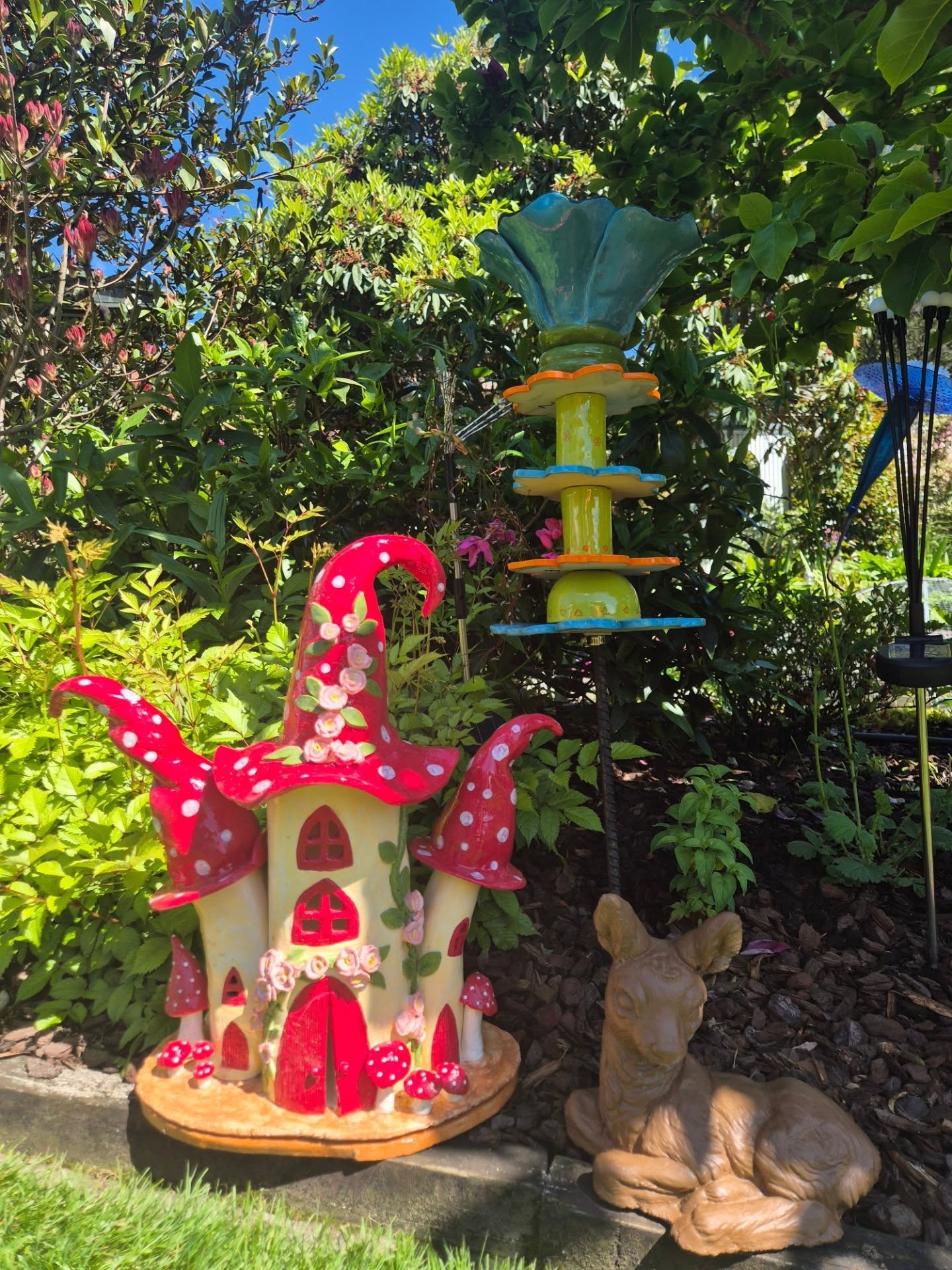 One of our amazing 2025 festival gardens!
This colourful garden with a man-made water feature that meanders down through the garden of mosaic art pathways, a colourful array of perennials, climbing roses, bridges and a seated gazebo to fish ponds where the water is recirculated.
The whole garden is alive with Judy and Robins ceramic garden art, wall hangings, totems and ceramic flowers, on-site pottery studio where everything is for sale. Eftpos avaliable.
Rotorua Festival of Gardens
November 14th 15th and 16th
Tickets are available via our website www.rotoruagardens.org.nz
Afterpay available
Or
From Palmers Rotorua
#rotoruafestivalofgardens #rotoruaevents #rotoruaactivities #rotorua #RotoruaFestivalOfGardens #nzgardener #nzgardens #nzhouseandgarden #nzhomeandgarden #nzgardenfestival #nzgardening #kiwigardener