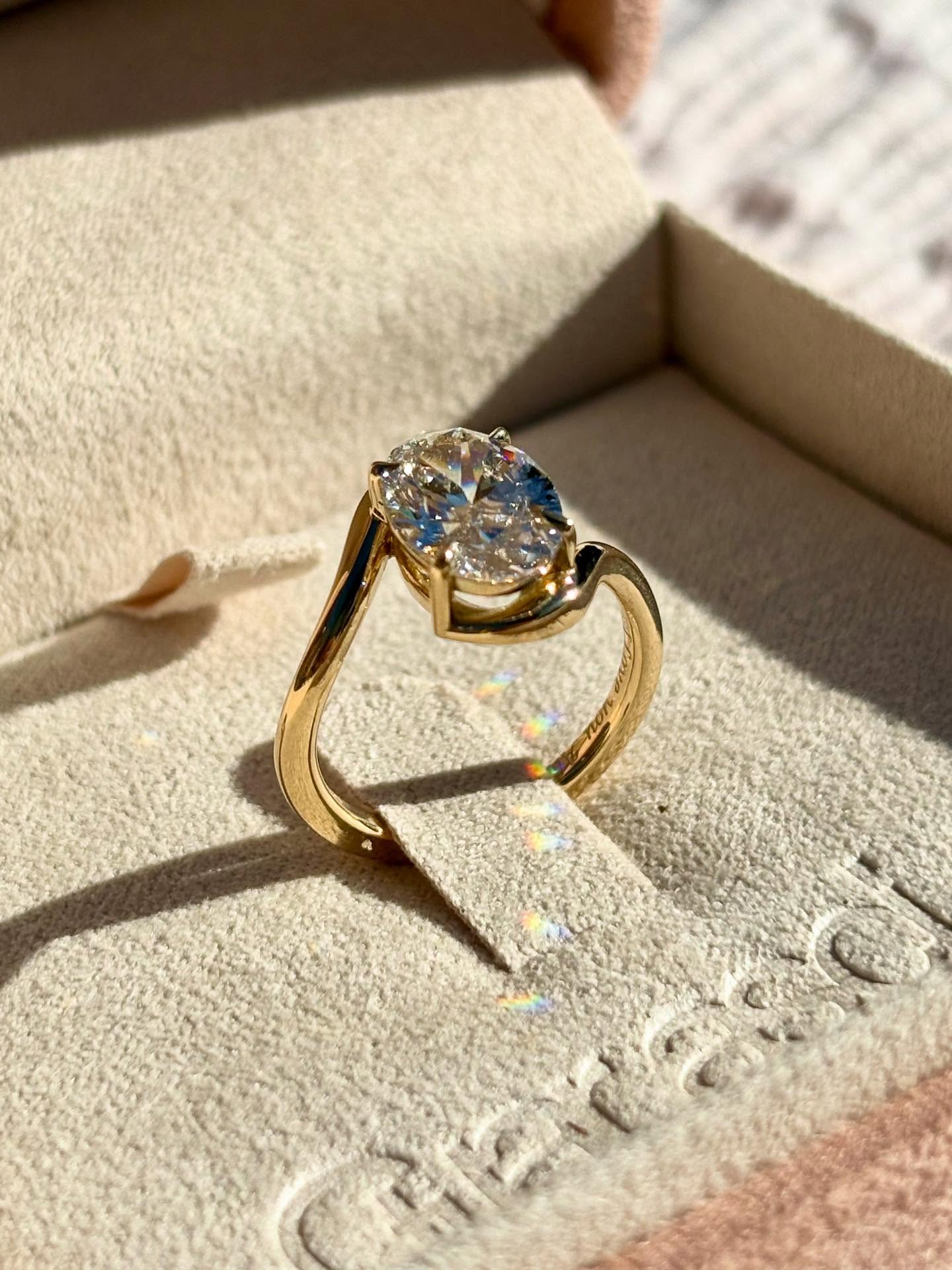 When the light hits just right… a diamond will always shine with rainbows