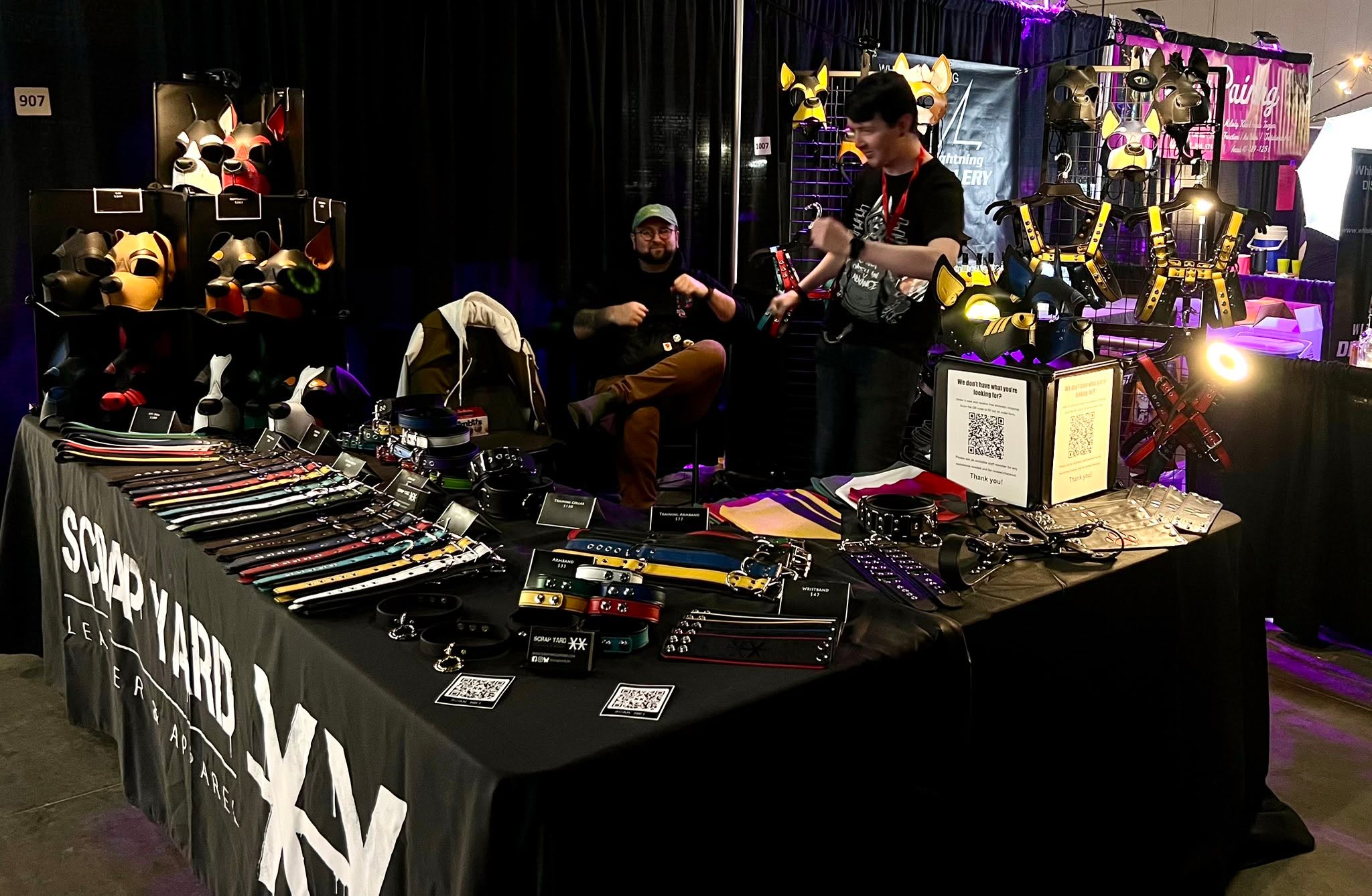 Calgary @thetabooshow is about to begin!!! 🐶💋
#tabooshow #scrapyardlthr #scrapyardleather #gear