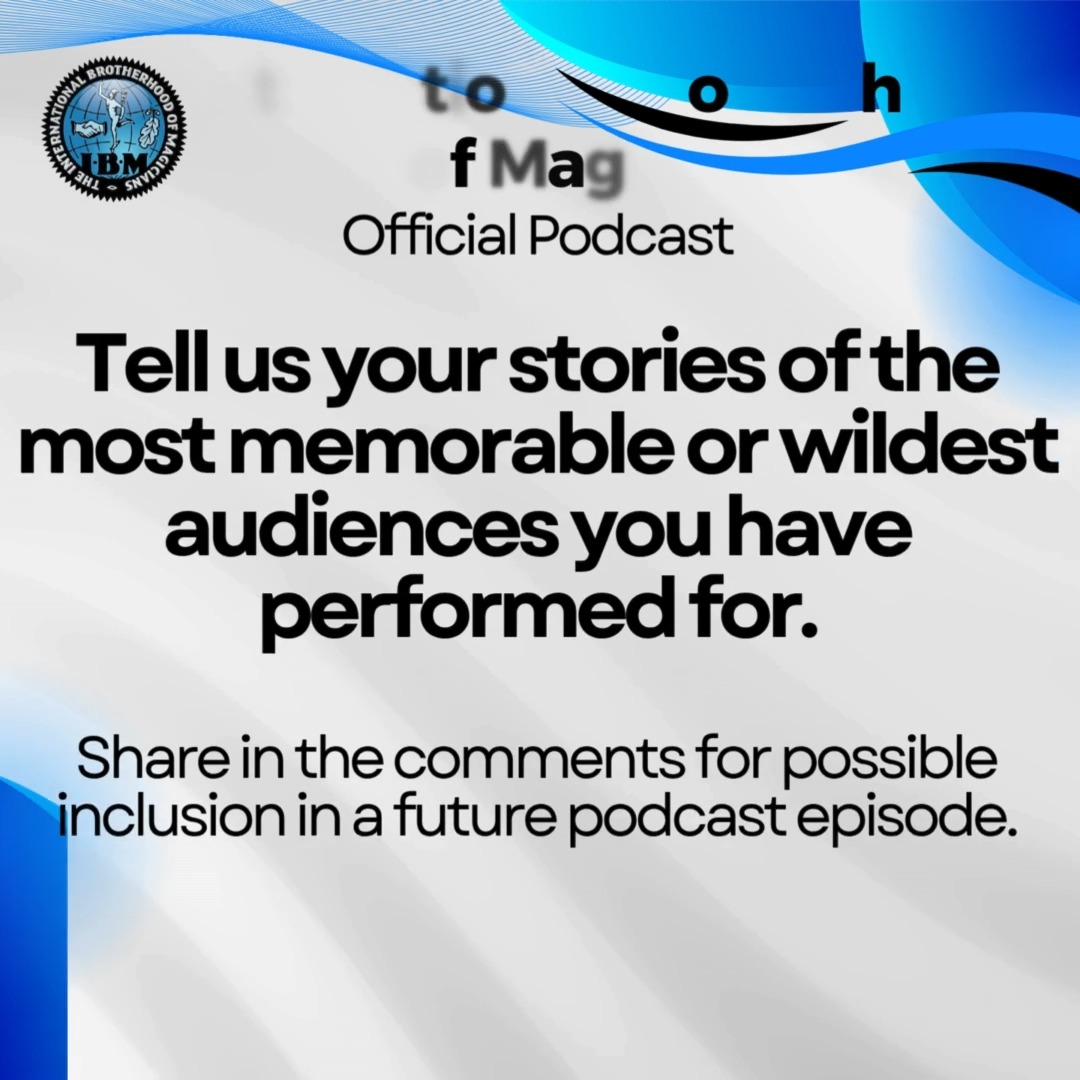 Share your stories of the wildest audiences you've performed for in the comments and listen to the podcast to see if your story makes it into the show. 😲