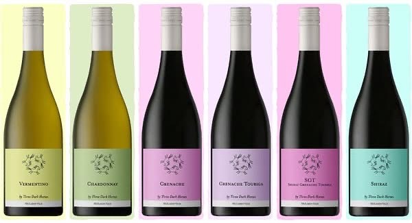 New look 👀 Three Dark Horses. New vintage Shiraz & the delicious Grenache Touriga bound for Auckland. Still the same small batch, handmade - affordable wines.🍷