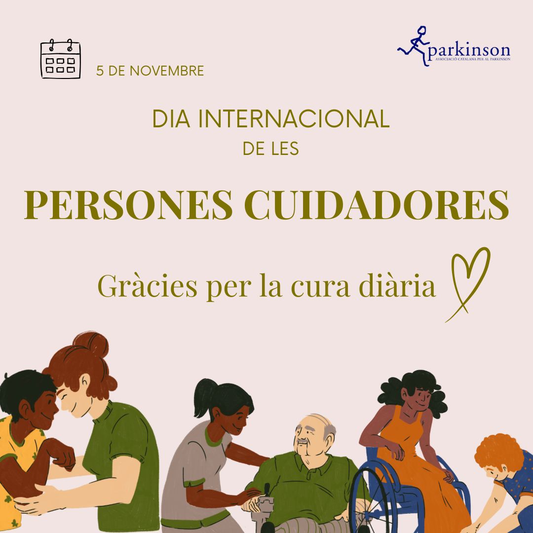 Avui és el Dia Internacional de les Persones Cuidadores.
Des de l’Associació Catalana per al Parkinson volem agrair la feina i el compromís de totes les persones cuidadores que, dia rere dia, acompanyeu i doneu suport a les persones afectades per la malaltia de Parkinson. Una tasca sovint invisible i gairebé mai remunerada.
Cuidar és un repte que l'ACAP vol acompanyar a través de la formació i el suport. Les estadístiques ens diuen un 95% de les cuidadores són dones i que arriben a cuidar més de 12 hores diàries. Per això avui volem reconèixer la vostra tasca i donar-vos les gràcies per ser-hi, per sostenir. Junts mirem cap al futur💙
#DiaDeLesPersonesCuidadores #AssociacióCatalanaParkinson #ParkinsonCatalunya #JuntsMiremCapAlFutur