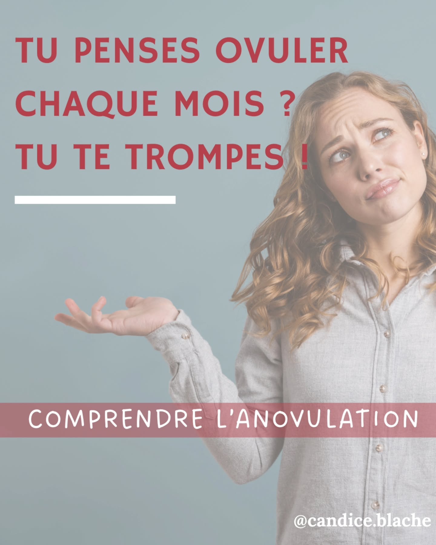 ⬇️ TU N’OVULES PAS TOUJOURS ! ⬇️
..
🚀 Un post pour comprendre l’anovulation,
qu'est ce qui bloque le processus PRIMORDIAL
de l'ovulation 🤔
..
🚀 Projet bébé ? SOPK ? Périménopause ?
Tu es clairement concernée ! Mais nous sommes TOUTES concernées ponctuellement.
..
🚀 Le savoir c'est le pouvoir, alors découvre les CAUSES, les SIGNES, le FONCTIONNEMENT 🤓
..
🚀 Je te livre quelques conseils génériques mais on approfondi ça en séance selon ton profil 🩷
..
🌞 Merci de partager, commenter, republier et de faire vivre ce compte 🥰
..
Je suis Candice, Naturopathe et Doula.
Je t'aide à retrouver la santé (et celle de tes enfants) pour incarner pleinement ta vie de femme 🌿 Pour rappel : prise de rdv possible (voir bio) pour t'accompagner sur ce chemin 💪
..
#naturopathie #cycleféminin #ovulation #anovulation #projetbebe #fertilité #preconception #menstruation #règlesdouloureuses #métabolisme #santéféminine