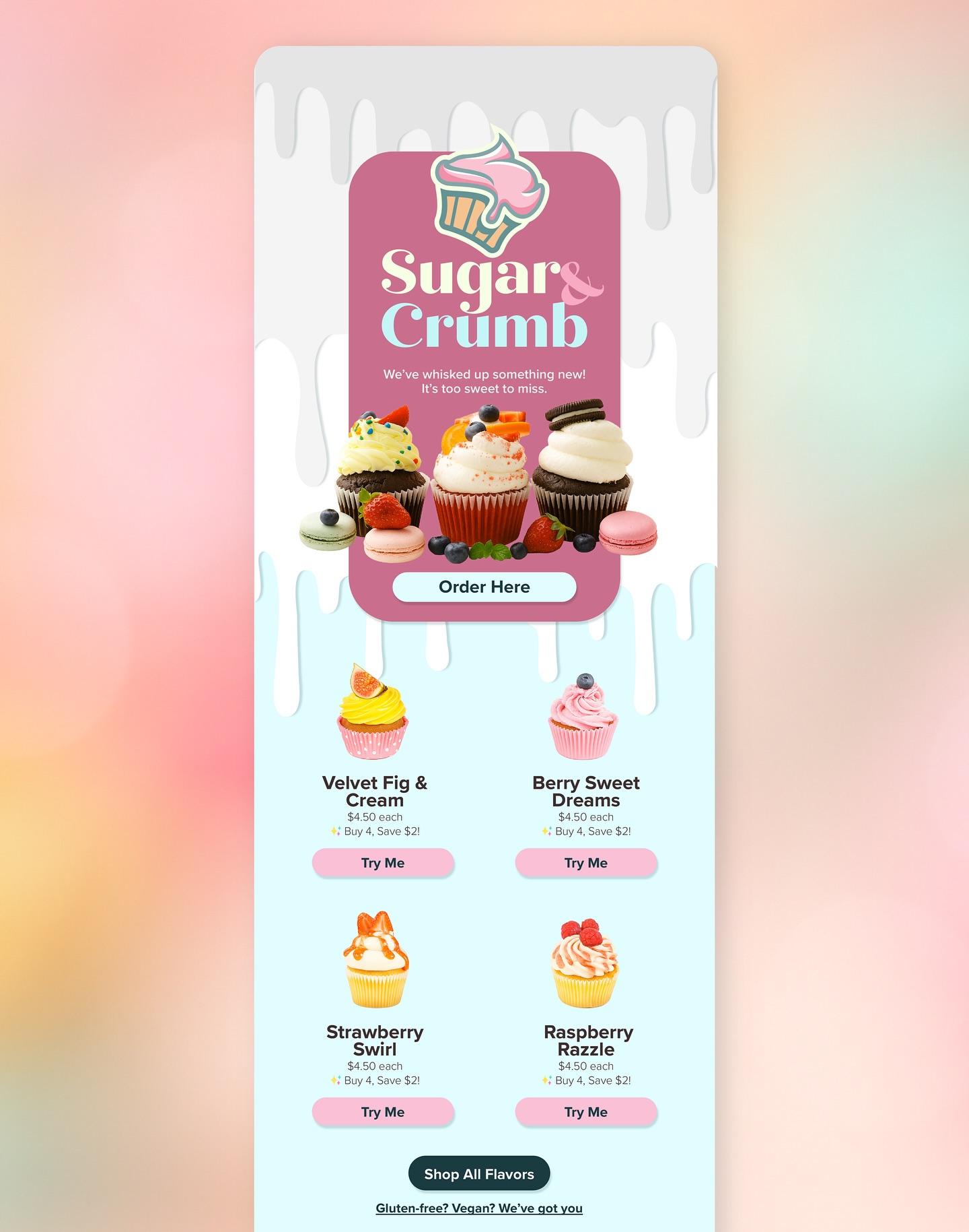 We make *sweet* newsletters that people love to get.
From layout to copy, every send is designed to convert.
Are you giving your audience something worth opening? 📤