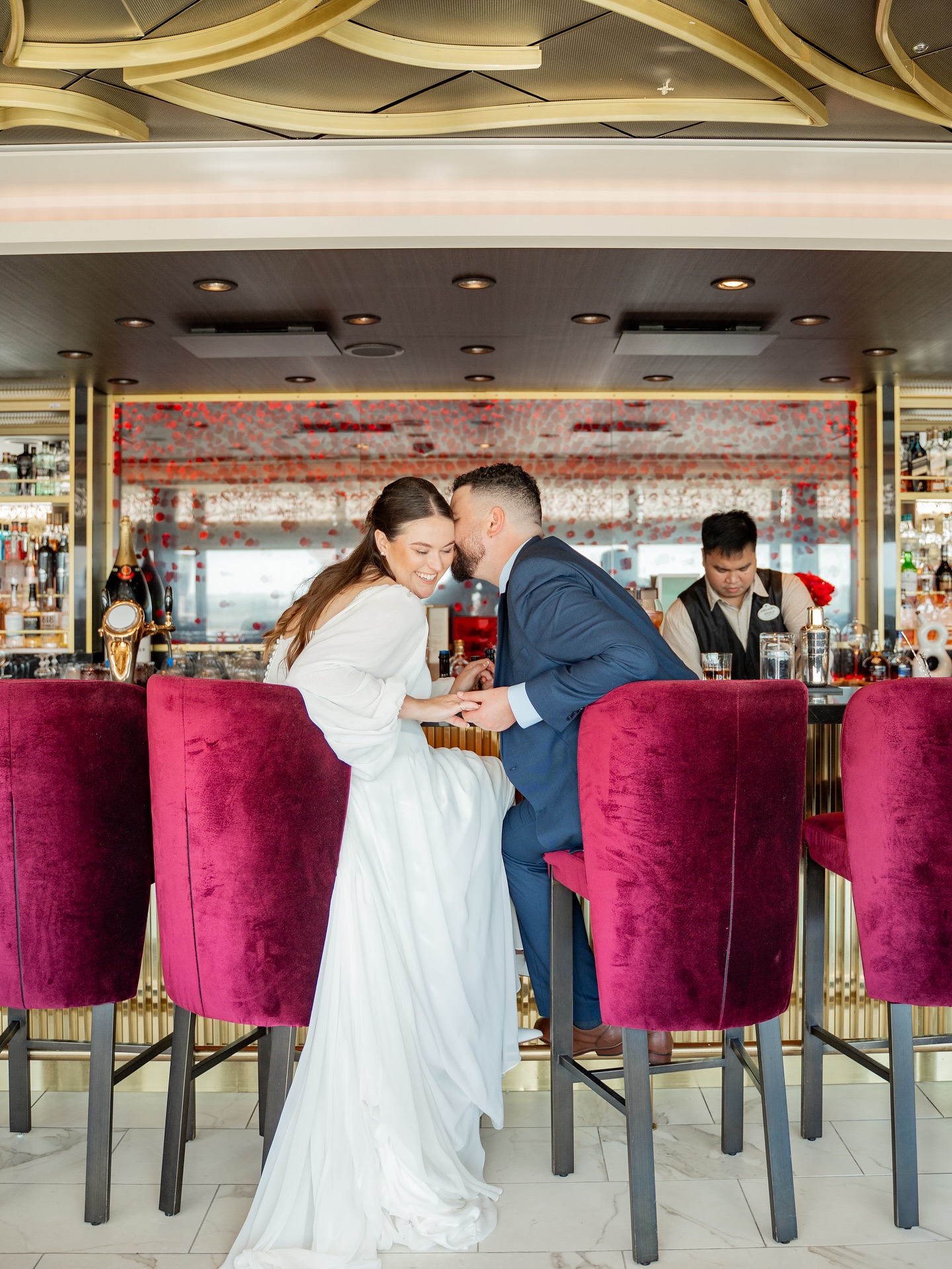 One of my favorite prompts is to have my couple sit at the bar and whisper something close, even better if it’s with a little drink in hand. ✨🍸 Just stepped off the Disney Wish from celebrating The Toledos marriage this week! Endless Magic was made! 🚢
#disneywish #disneywishwedding #disneycruisewedding #disneycruiseweddingphotographer #disneycruiseweddingvideographer #dclwedding #disneyfairytaleweddings #disneyfairytalewedding #dftw #disneyweddingphotographer #disneyweddingvideographer #floridaweddingphotographer #destinationweddingphotography #therosebar #rosebardisneywish #disneytreasure #hyperspacelounge #starwarshyperspacelounge