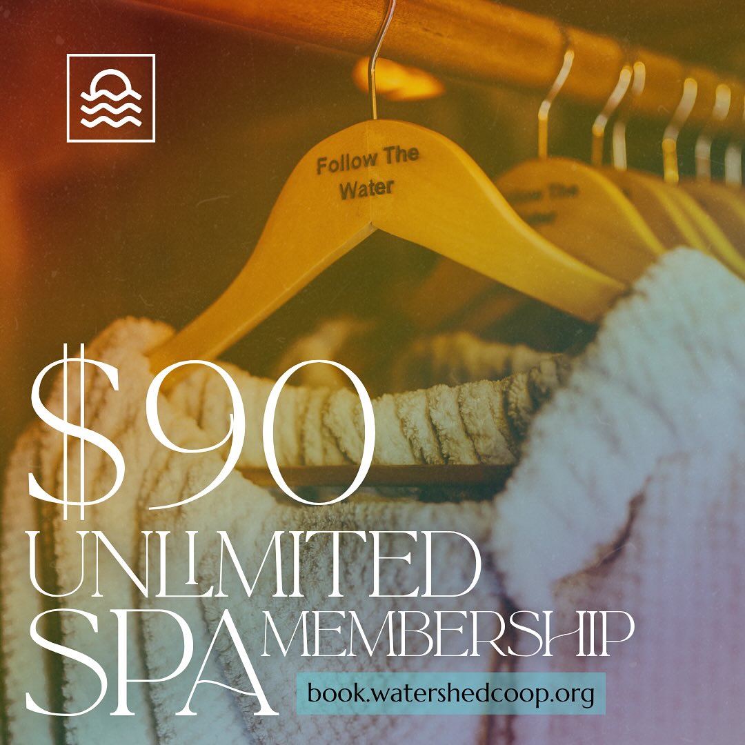 ✨ 10 Spots. 6 Months. Unlimited Wellness for $90/month.✨
We’re welcoming a small cohort of 10 community members who are ready to make their personal wellness a ritual in the Watershed Community Spa.
This Membership is an invitation to slow down—to let steam soften what’s rigid, cedar warmth ground what’s scattered, and mineral water wash away what no longer serves.
🌿 What you get: → Unlimited access for 6 months (just book like regular through our booking link in BIO, and your session will be comped at end of session → We are also offering Members-Only THURSDAYS (10am-6pm, no booking needed, just come when it feels right) → Intimate space shared with intentional community → Clean water filtration throughout → Steam. Herbs. Cedar heat. Cave-like mineral showers that feel like magic.
This is for the friends who want to heal together. The couples craving connection. The individuals choosing themselves.
Affordable. Intimate. Local. Yours.
10 memberships. That’s it.
DM us to claim your spot. Or follow the BOOKING link 🔗 in our BIO
Follow the Water 💧
📸: @_spicemedia_ 🙌