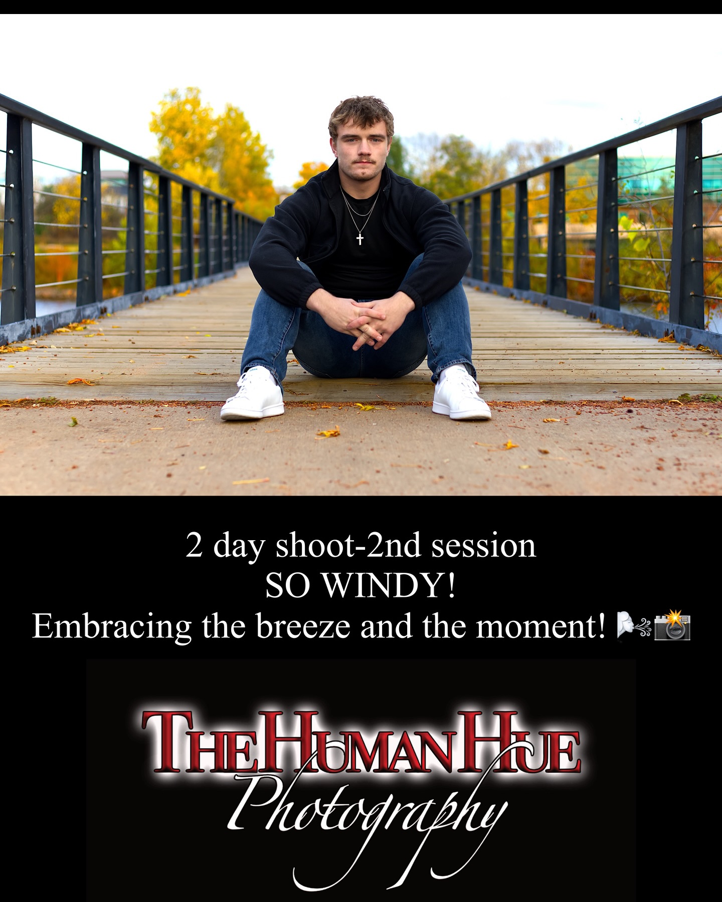 Embracing the breeze and the moment! 🌬️📸 #senioryear #embracingthemoment