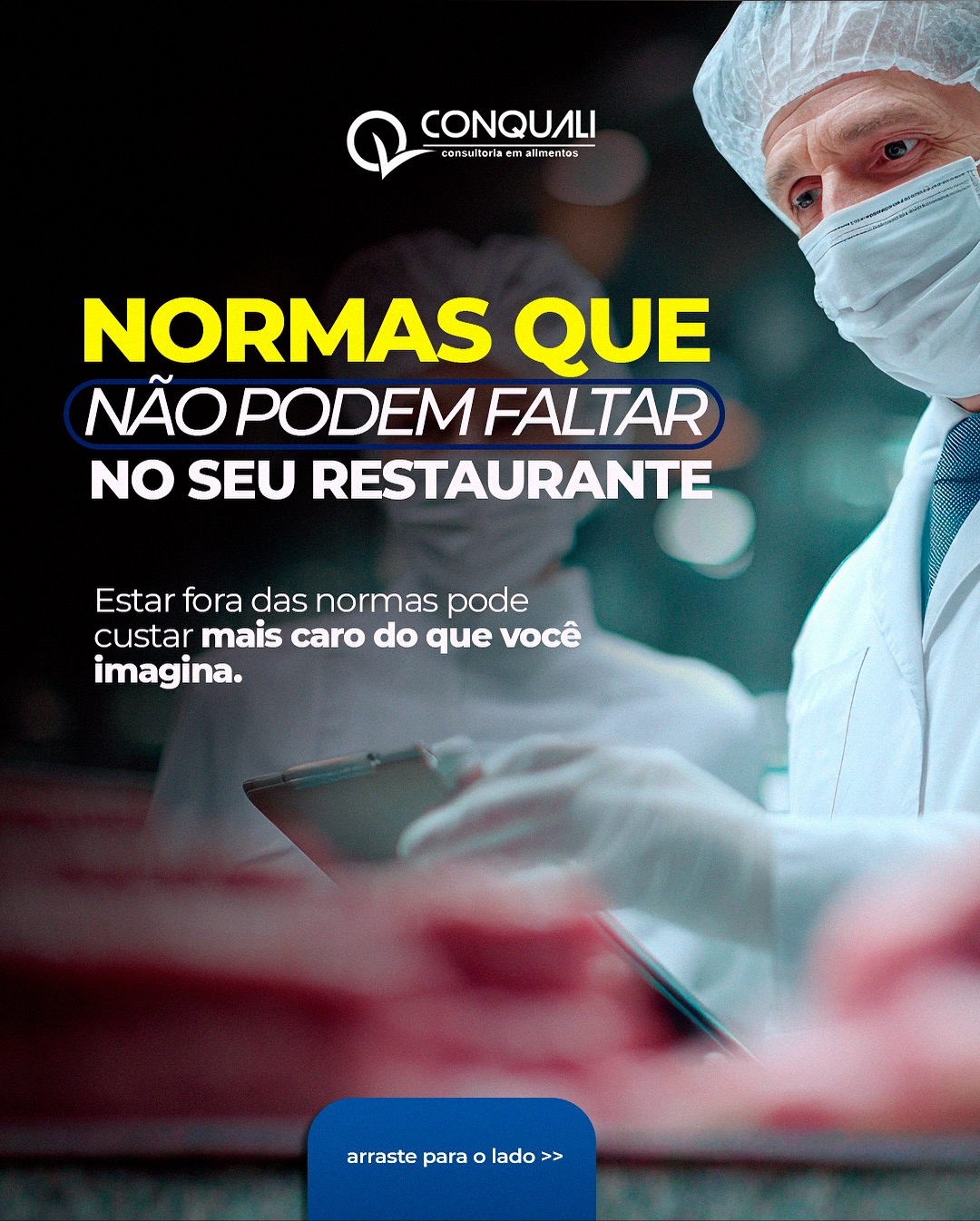 📋 Seu restaurante está dentro das normas?
Manter a conformidade com as exigências da Vigilância Sanitária é mais do que uma obrigação, é uma demonstração de profissionalismo e confiança, especialmente com a chegada da COP30.
A Conquali garante que sua empresa esteja preparada com:
✅ Boas práticas de manipulação
✅ Controle de temperatura e armazenamento
✅ Documentação em dia
🔹 Na COP30 e em todos os dias, escolha evoluir com a Conquali.
Porque estar dentro das normas é o primeiro passo para servir com segurança.
#Conquali #SegurançaAlimentar #COP30 #ConsultoriaEmAlimentos #BoasPráticas #VigilânciaSanitária #Belém #AlimentaçãoSegura #EscolhaEvoluir