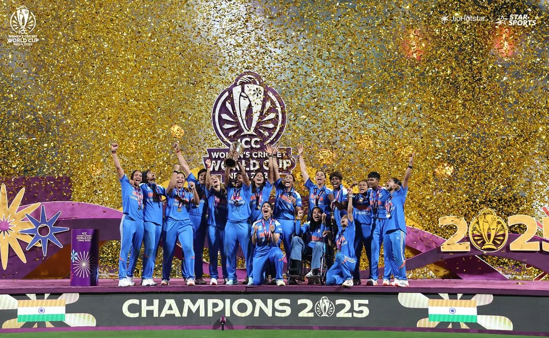 From every boundary hit to every dream fulfilled โ youโve made a billion hearts proud! Congratulations, Team India, World Champions 2025!
#CWC25 #TeamIndia #ICCWomensWorldCup2025 #INDvsSA #WomensWorldCup2025