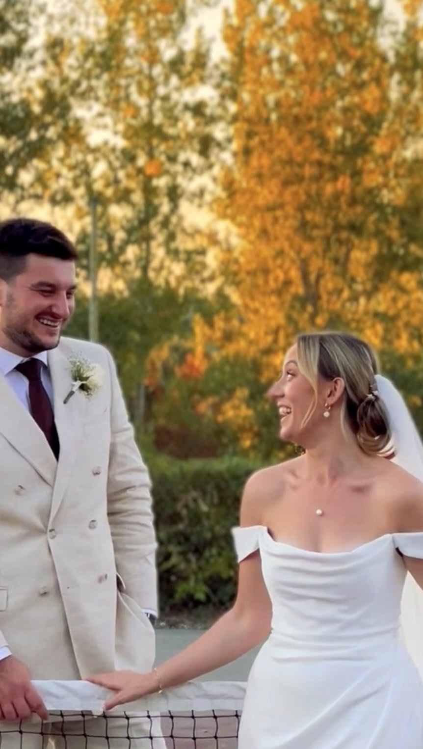 Your venue has a tennis court! Let’s have some fun. We did say hit the balls over our head but they were defo aiming for us 🤣
We offer film and content creator options. If you’re not sure what the difference is then please dm us and we can help you decide which option is right for you. Either way we promise you lots of memories captured for you to enjoy.
Filming for Memories 💛
Planner @eventsetc_kristianmundell for @marrymeinfrance.
Celebrant @helen_wedding_celebrant_france
Hair @amandadrew24.
Makeup @skin23_mua.
Flowers @lesfleurscoupees.
Music @bandinfrance.
Film @iwedfilm.
#weddingsouthwestfrance #weddingfilmfrance #contentcreatorfrance #chateauweddingfrance #marrymeinfrance #perfectlittlewedding