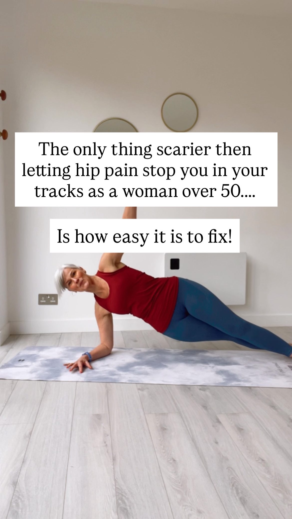 You don’t want to be 25 again …..
But that nagging ache,the tightness,the pinching in your hip that just doesn’t go away no matter how much you rest or stretch it out.
Most hip pain is caused by a combination of:
👉🏻Lack of mobility
👉🏻Muscle tension and weakness in certain muscles
Mobility work isn’t the same as stretching! It’s strength training for your joints and it’s the bit that so many women who want to stay active,pain-free and adventurous are missing…… especially over 50!
At 53 I definitely belong to the generation of women who’ve spent years doing endless exercise sessions and classes for the sake of it or just to burn calories…..
Rather than train with focus, intension and the aim to stay strong and pain free not just now but for decades to come.
Lasting change come from consistency and when you learn how to build strength and mobility+ core strength, thats when you’ll feel like your legs,hips,core and back is stronger now then when you were in your 20s and 30s!
This is the work I do with my clients…. So that you don’t need to take a break from the sports you love, buy new shoes or just blame your age!
Get on the inside track in The Strong Life Collective- the Pilates membership for for women like you, who want to build more strength in your shoulders,core and hips so that you can get stronger as you get older.
While learning to trust your body again to train with more intensity,joy and confidence without worrying about injury.
Comment “READY ” and I’ll send you the link to get your first 7 days FREE⬇️
#womenover50 #menopausefitness #midlifewomen #homeworkoutsforwomen #activeaging #pilatesonline