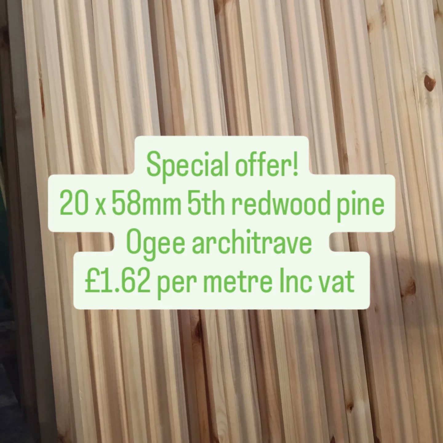 Blewets Timber special offer!
Take advantage of our prompt and efficient free delivery service or alternatively pop in and collect.
#architrave
#pine
#freedelivery
#blewetstimber