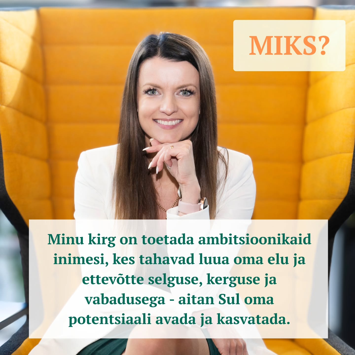 On Sul olnud kunagi nii, et tuleb mõte ja idee viia ellu midagi uut - teha midagi täiesti teistmoodi. 💁♀️💁♂️
Sa asud teekonnale - siht on silme ees - teekonnal hakkab asju juhtuma - kõik ei toimigi kohe plaani järgi - elu tuleb vahele ja järjepidevuses tekib takistusi? ✅
- keegi või miski lööb ebakindluse kõikuma? ✅
- tekib segadus, küsimusi, fookus hakkab hajuma, kõike on järsku nii palju laual? ✅
Minu missioon on, et Sul on selgus oma sihis, Sul on selgus oma tänases valmisolekus ja ma aitan Sul luua plaani ja käia seda teekonda edasi - hoides fookust, selgust, kindlameelsust ja südames vabadust ja rahulolutunnet - me loome teekonna, kus Sa tunned juba liikudes, et elad seda elu, mida oled loomas.
Ma olen lahenduskeskne coach, ettevõtjate mentor, enesearengu koolitaja ja inspiratsioonikõneleja. Ma aitan Sul luua oma ellu rohkem selgust, vabadust ja rahulolu.
⭐️ Pea nelja aasta jooksul olen läbi viinud üle 400 tunni personaalseid coachinguid.
⭐️ Loonud koolitusi ja programme, mis aitavad osalejatel toetada vaimset tervist, ennetada läbipõlemist ning kujundada mõtteviisi, harjumusi ja hoida fookust eesmärkide saavutamisel.
⭐️ Olen läbi viinud üle 25 virtuaalse kursuse ja üle 30 virtuaalse ja füüsilise koolituse ning esinenud inspiratsioonikõnedega seminaridel ja konverentsidel.
⭐️ Ma olen teinud samme ja saavutanud eesmärke, millest kunagi isegi veel kõva häälega mõelda ei julgenud! 🫣 Aga minus on meeletu tahe ja soov ja ma teen need asjad ära!
Märka - Sinu silmad paneb särama see, kui teed seda, mida kõige enam soovid ja seda saadab selgus ja kindlameelsus.
Coaching on Sinu võimalus soovitud muutused ellu viia! 🤩
Mis oleks kui lubad mind sellele teekonnale toeks?
✍️ Kirjuta mulle DM või info@kadrikeerme.ee ja leiame Sinu jaoks parima lahenduse.
Nb! Esimene tutvuskõne 40 minutit on tasuta.
📸 @jaanika.art