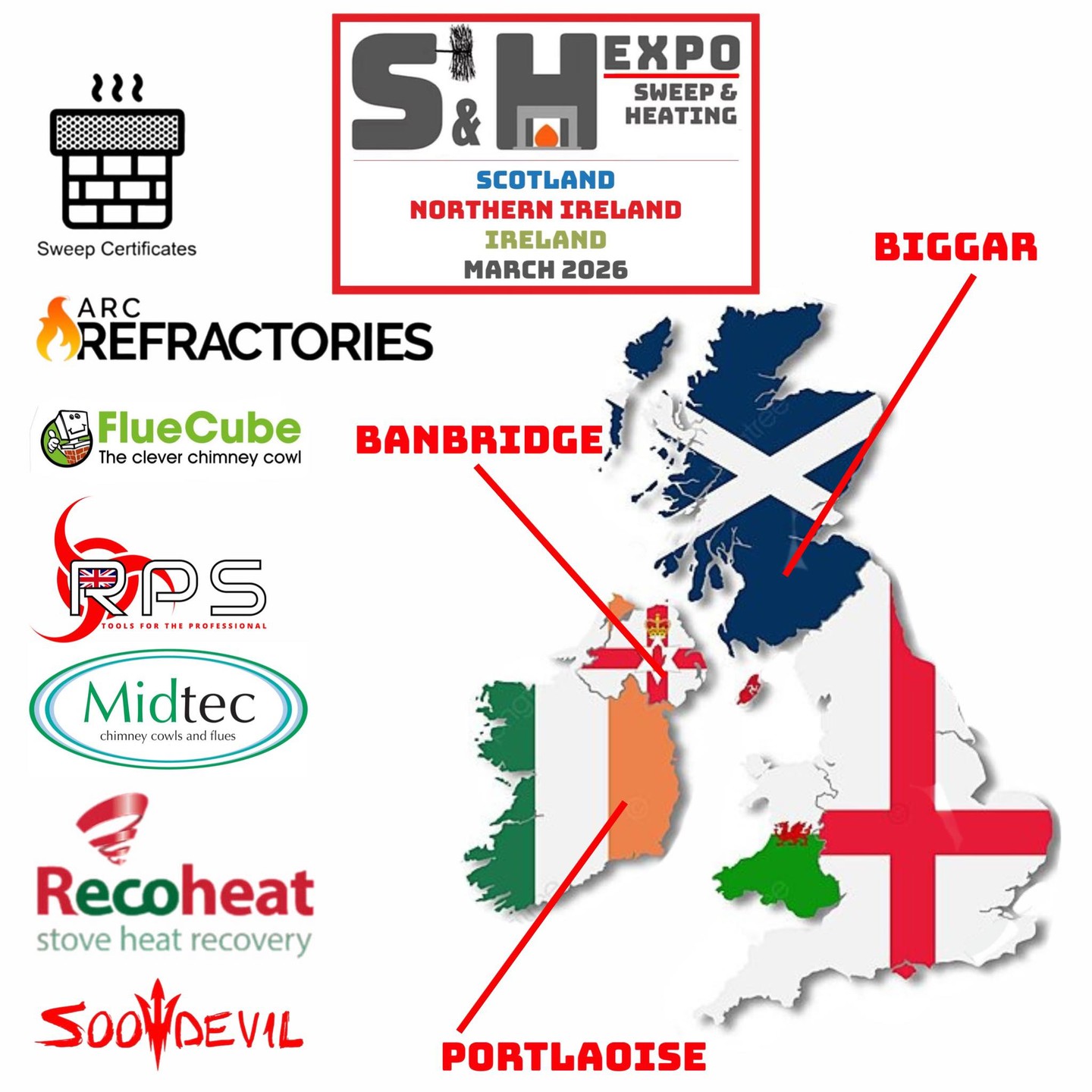 🔥 S & H expo 2026 — we’ll be there! 🔥
We can’t wait for March 2026, when the stove world gathers to share what’s new, smart and sustainable. It’s where customers, installers and manufacturers all come together — and where you can see the latest innovations in action 👏🏽
If you’ve ever wondered how to get more heat for less fuel, come and chat with us about the Recoheat heat recovery system — proudly made in Britain and trusted by hundreds of installers nationwide 🇬🇧
See you at the show!
@fluecube
@rotary_power_sweeping_ltd
@midtecproducts
@ sootdevil
@ arcrefractories
@ sweep certificates
https://www.rps-snaplok.co.uk/sweep-heating-expo-2026
#Recoheat #StoveIndustry #TradeShow2026 #FireplaceGoals #MadeInBritain #WoodBurnerLife #HeatRecovery #CosyHomes #EnergyEfficiency #InstallerNetwork #WinterWarmth