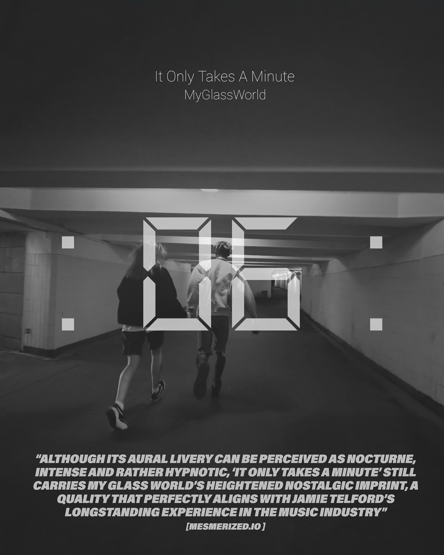 The word, according to @Mesmerized.io 👏
🔗👉 LINK IN BIO // mesmerized.io/my-glass-world-return-with-gloomier-cut-it-only-takes-a-minute
“Although its aural livery can be perceived as nocturne, intense and rather hypnotic, ‘It Only Takes a Minute’ still carries My Glass World’s heightened nostalgic imprint, a quality that perfectly aligns with Jamie Telford’s longstanding experience in the music industry”
#myglassworld #itonlytakesaminute #outnow #singlerelease #newmusic