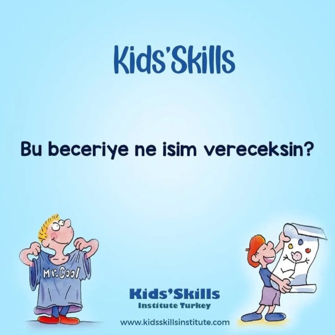 Bu beceriye ne isim vereceksin? 🎨✨
Kids’Skills’te beceriye isim vermek, sadece eğlenceli bir detay değildir; çocuğun süreçteki sahiplenme duygusunu güçlendiren çok önemli bir adımdır.
Çünkü çocuk, kendi seçtiği beceriye bir isim verdiğinde:
✅ Beceriyi içselleştirir,
✅ Sürece bağlılığı artar,
✅ Kendini gelişimin sahibi gibi hisseder,
✅ Öğrenme motivasyonu yükselir.
Beceri isimleri çocuğa aittir.
Bazı çocuklar yaratıcı isimler bulur:
💙 “Sakin Panter Becerisi”
💙 “Pofuduk Konuşma Gücü”
💙 “Güçlü Elleri Koru Becerisi”
💙 “Kibar Kelimeler”
💙 “Cesur Adımlar Becerisi”
Bu adlandırma; beceriyi eğlenceli, kişisel ve ulaşılabilir kılar.
Çocuk, sanki kendine ait özel bir süper gücü seçmiş gibi hisseder. 🦸♂️✨
Bu yüzden Kids’Skills’te her becerinin bir adı, bir hikâyesi ve bir sahibi vardır.
İşte bu da yöntemin çocuklar üzerindeki motivasyon artırıcı etkisini benzersiz hale getirir.