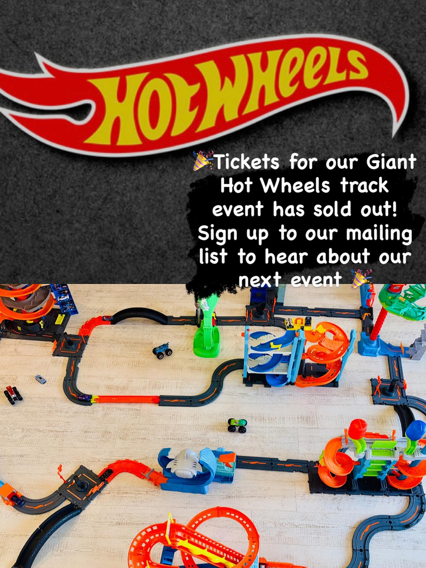 🚗💨 SOLD OUT! 💨🚗
Wow — our Giant Hot Wheels Track event is officially sold out!
🧡 A huge thank you to everyone who grabbed tickets — we can’t wait to see you for some high-speed fun on Saturday 🧡
Missed out this time? Don’t worry — we’ve got December sessions coming soon! ✨
👉 Join our mailing list and follow us here @hqplaydate to be the first to know when tickets drop!
#kidsfun #hotwheels #enfieldkids #enfieldkidsactivities #enfieldtown #northlondon #hertskids #toycars