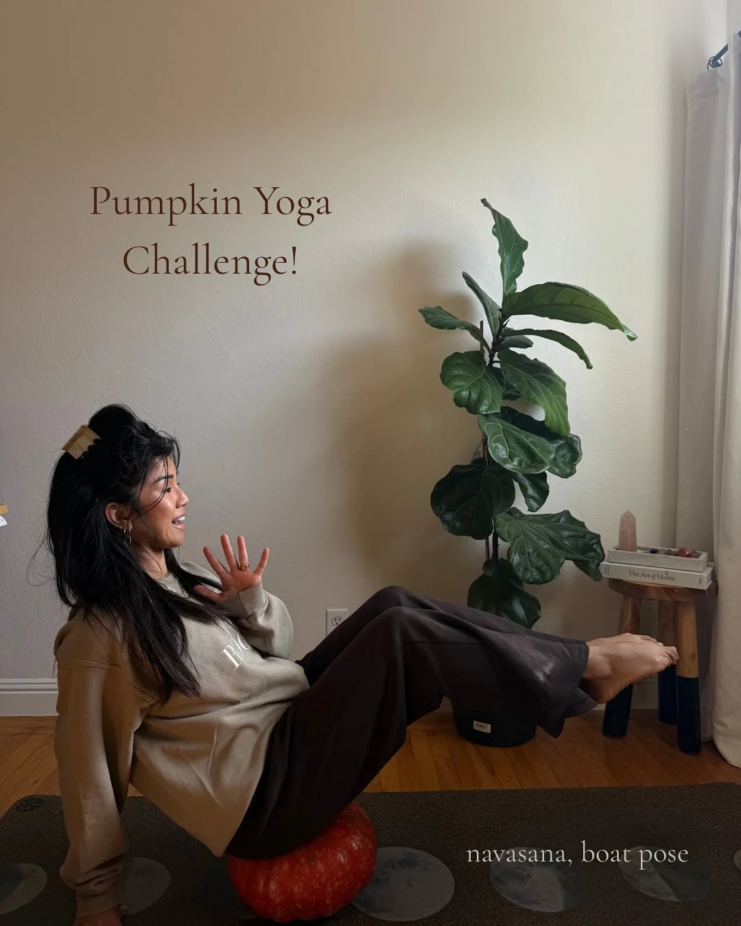 Pumpkin yoga is still going strong around here! ๐ From big to small, round to wobbly โ thereโs a pose for every pumpkin. Grab your little one and a pumpkin and have some fall fun! ๐๐ง๐ปโโ๏ธ