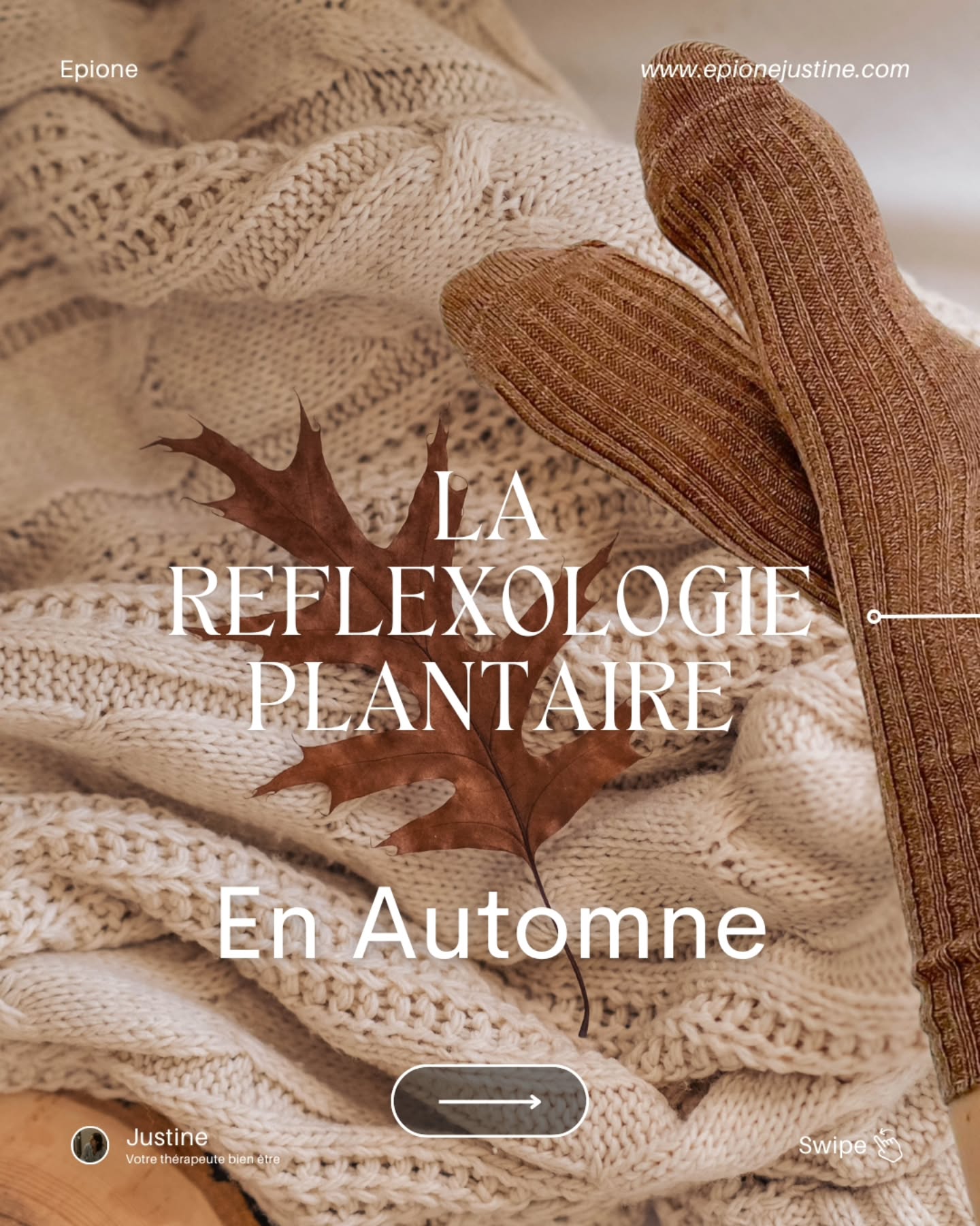 🍂 L’automne, saison du lâcher-prise 🍁
C’est le moment idéal pour ralentir, se recentrer et prendre soin de soi.
La réflexologie plantaire aide à renforcer ton immunité, apaiser ton esprit et rééquilibrer ton corps avant l’hiver. 🍃
Offre toi un moment de détente, de reconnecte-toi à toi-même et fais le plein d’énergie 💫
#reflexologieplantaire #bienetre #automne #momentpoursoi #immunitenaturelle