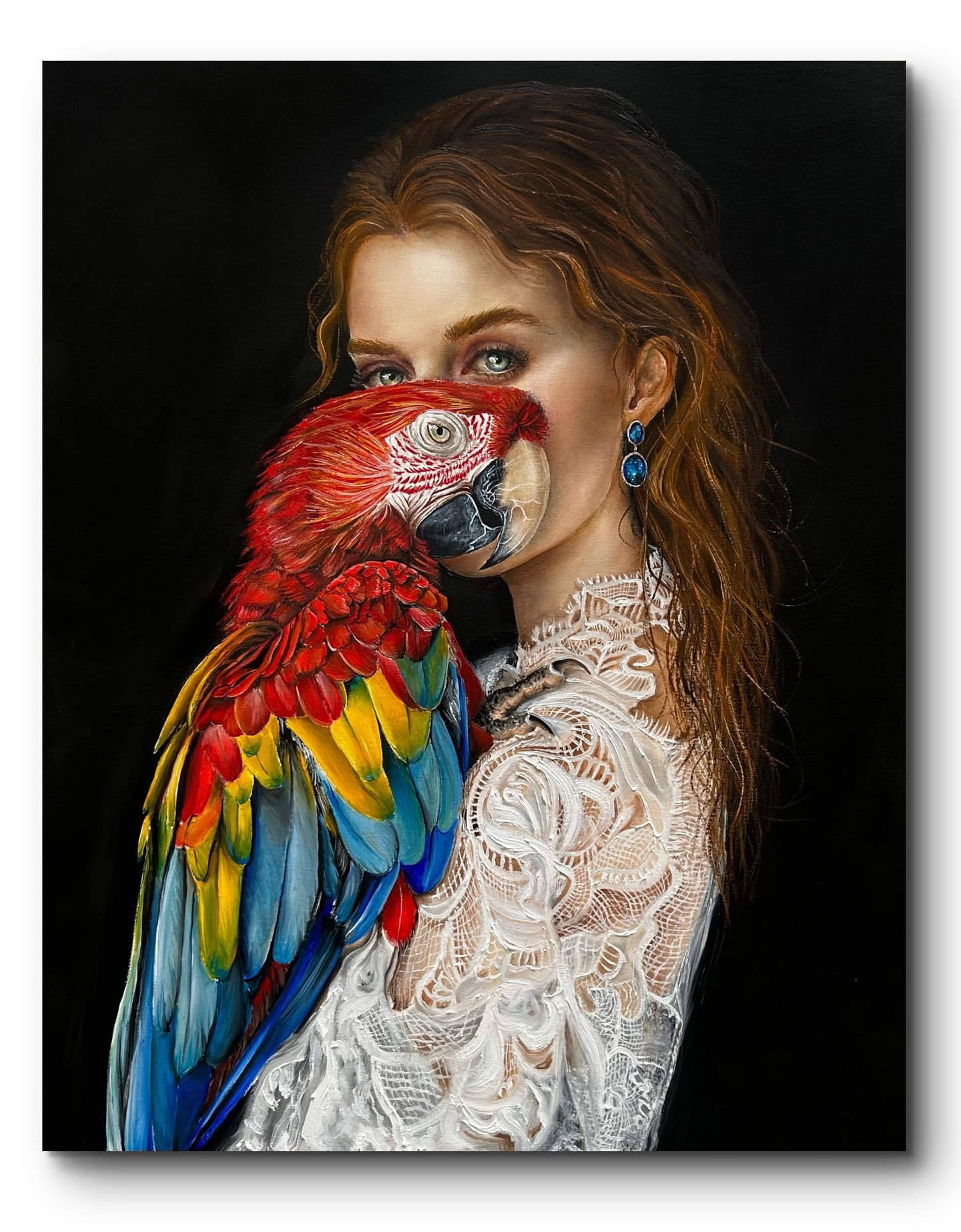 Charlotte
100x81cm
Oil & acrylique painting
#art #artforsale #frenchartist #peinture #portrait #womenart #womenartists #birds #oilpaint #acryliquepainting #canvas #canvasart