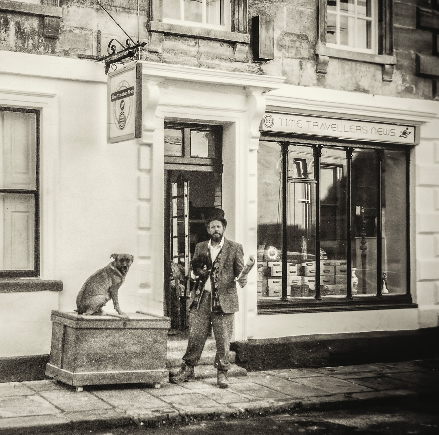 Fun morning working with #thetimetravettersnews antique shop in #bradfordonavon a #bradfordonavonbusiness making photographs with an antique camera ( #largeformat #fullplate #thorntonpickard Imperial from 1920) Images made onto glass plate ( second image) and x Ray film. #bradfordonavonlife